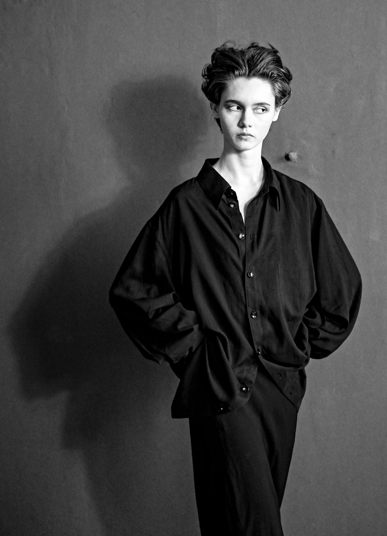 [20 Sep 12:00 JST release]WILDSIDE × Kie Einzelganger Strap-Detail Long Sleeve Shirt
