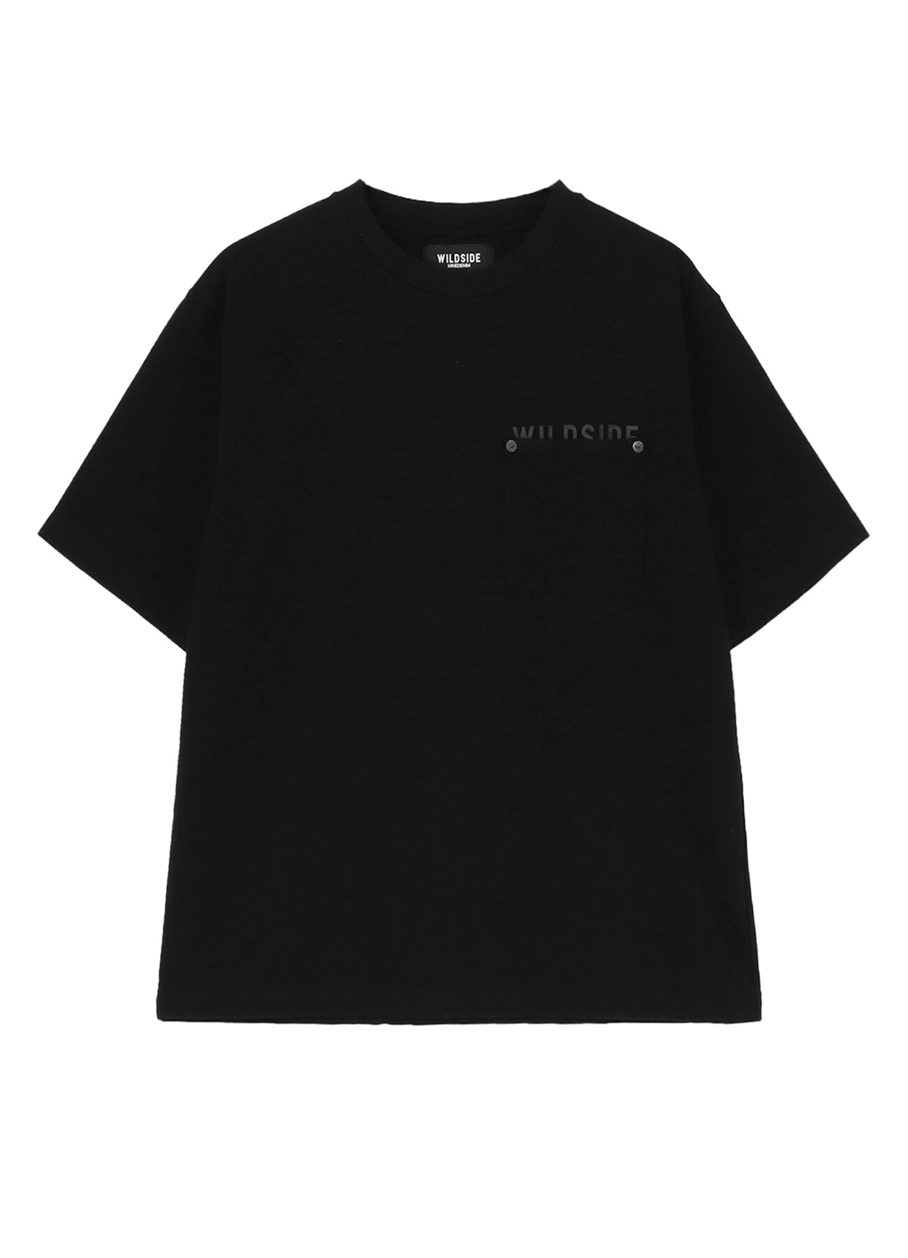 [18 Mar 12:00 JST release]WILDSIDE × MINEDENIM Crewneck Rivet Pocket T-shirt_1