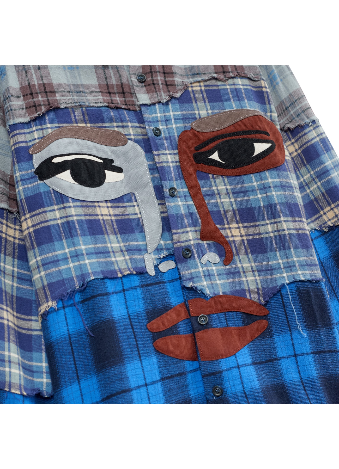 [8 Nov 12:00 JST release]Face patchworked Flannel_3