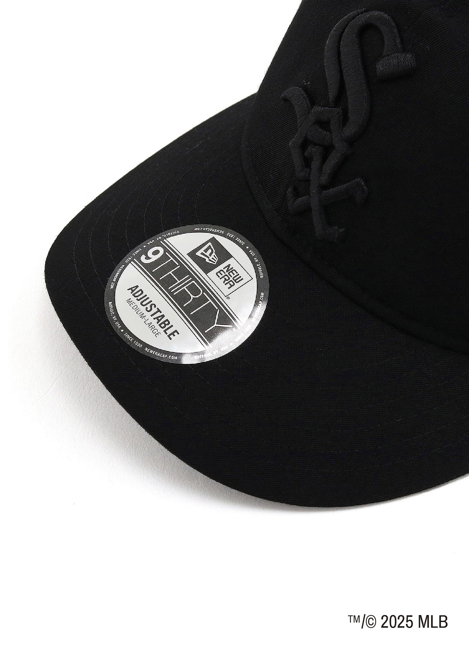 WILDSIDE×NEW ERA 9THIRTY Chicago White Sox BLACK GABARDINE CAP_4