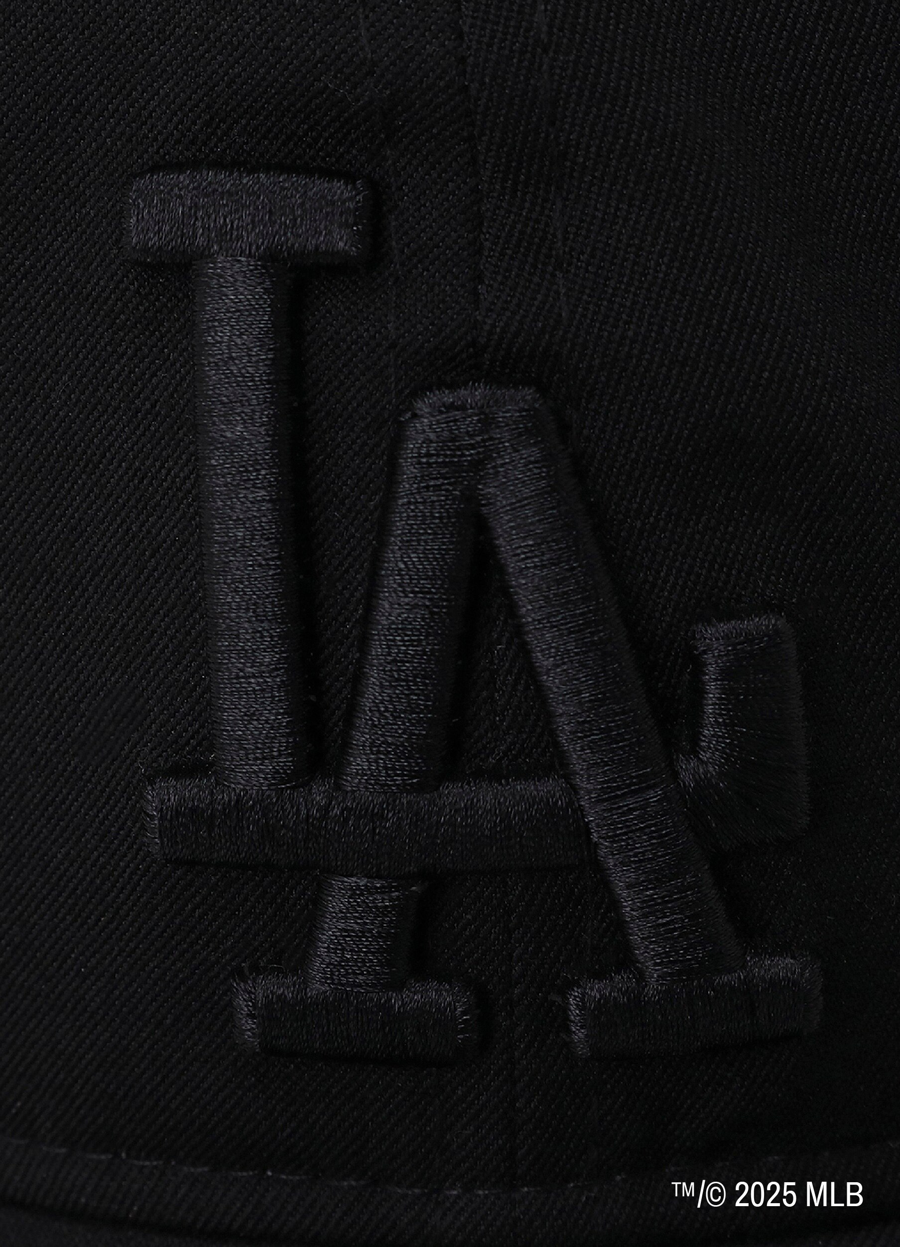 WILDSIDE×NEW ERA 9THIRTY Los Angeles Dodgers BLACK GABARDINE CAP_5