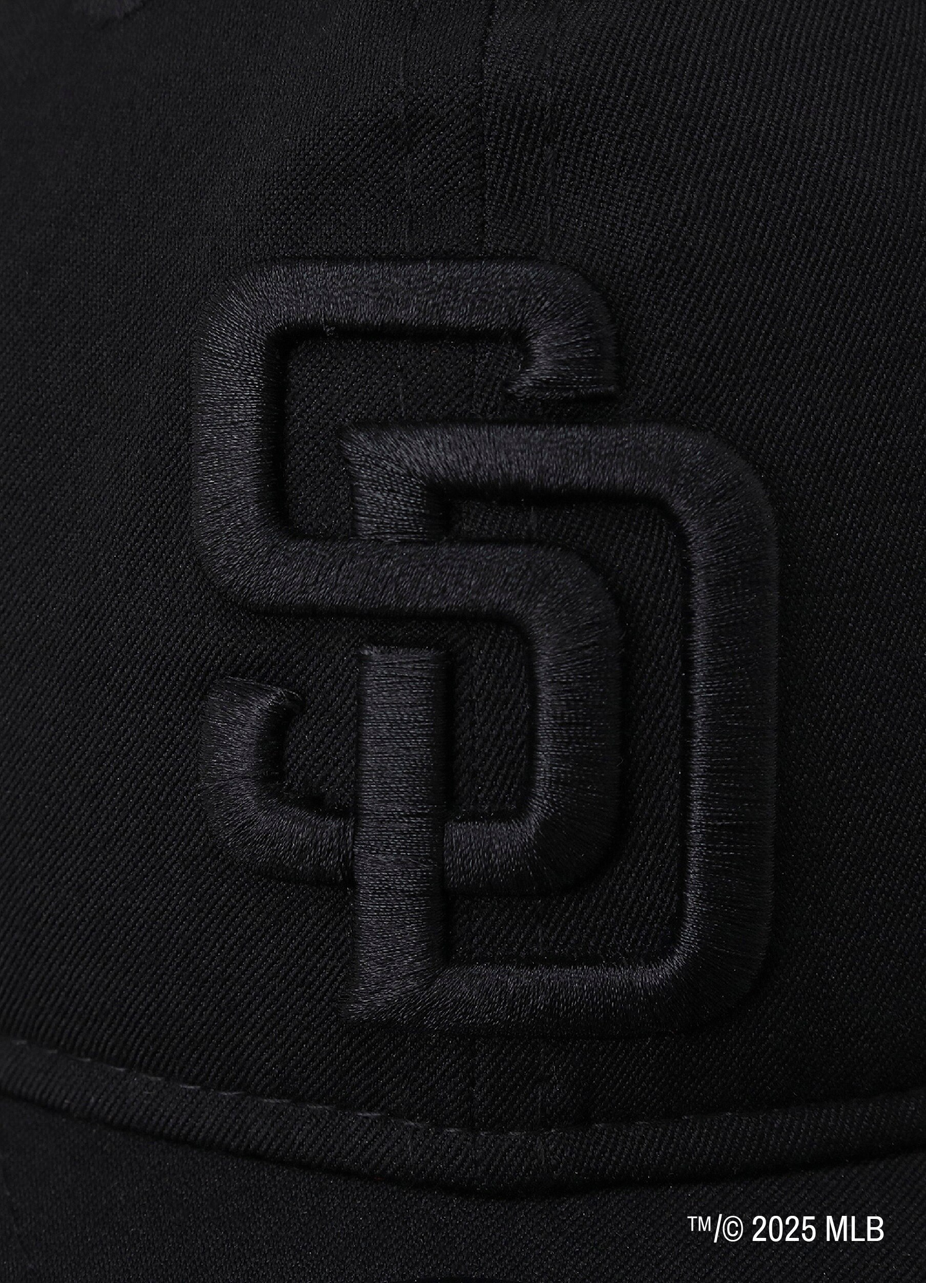 WILDSIDE×NEW ERA 9THIRTY San Diego Padres BLACK GABARDINE CAP_5