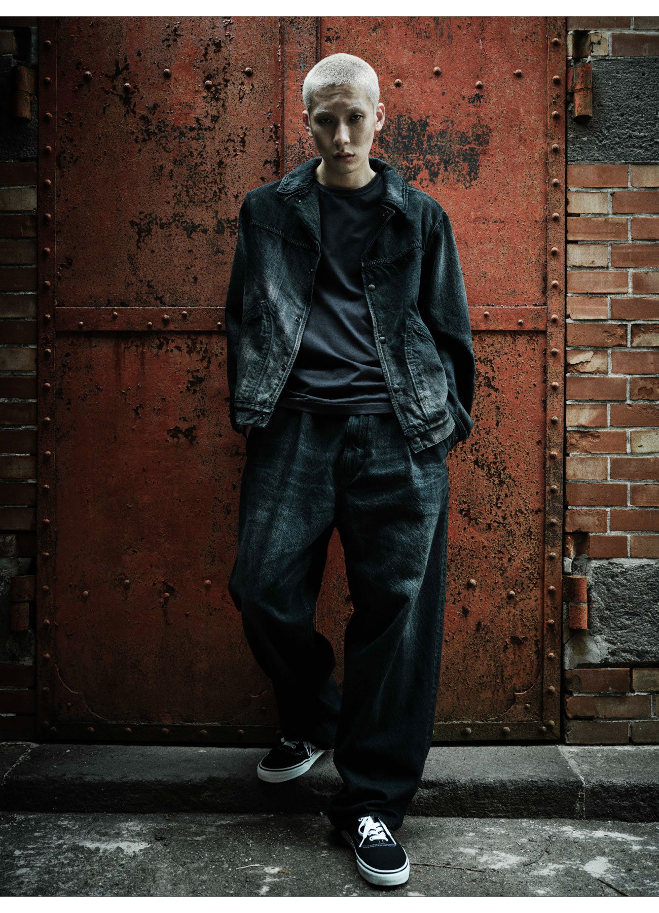 WILDSIDE×MINEDENIM Black Denim Ranch Jacket_3