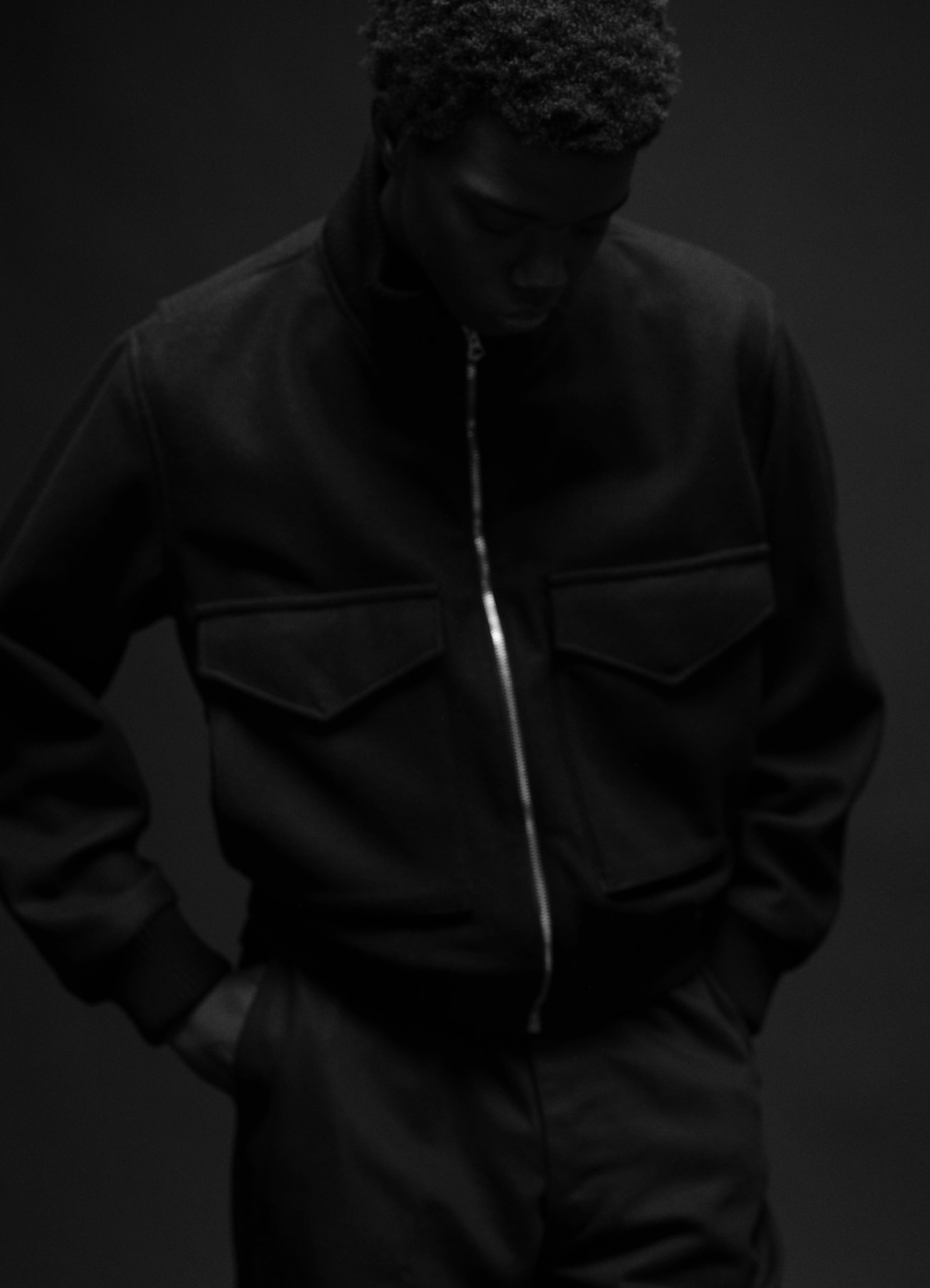 Wool Light Melton Flying JKT_3