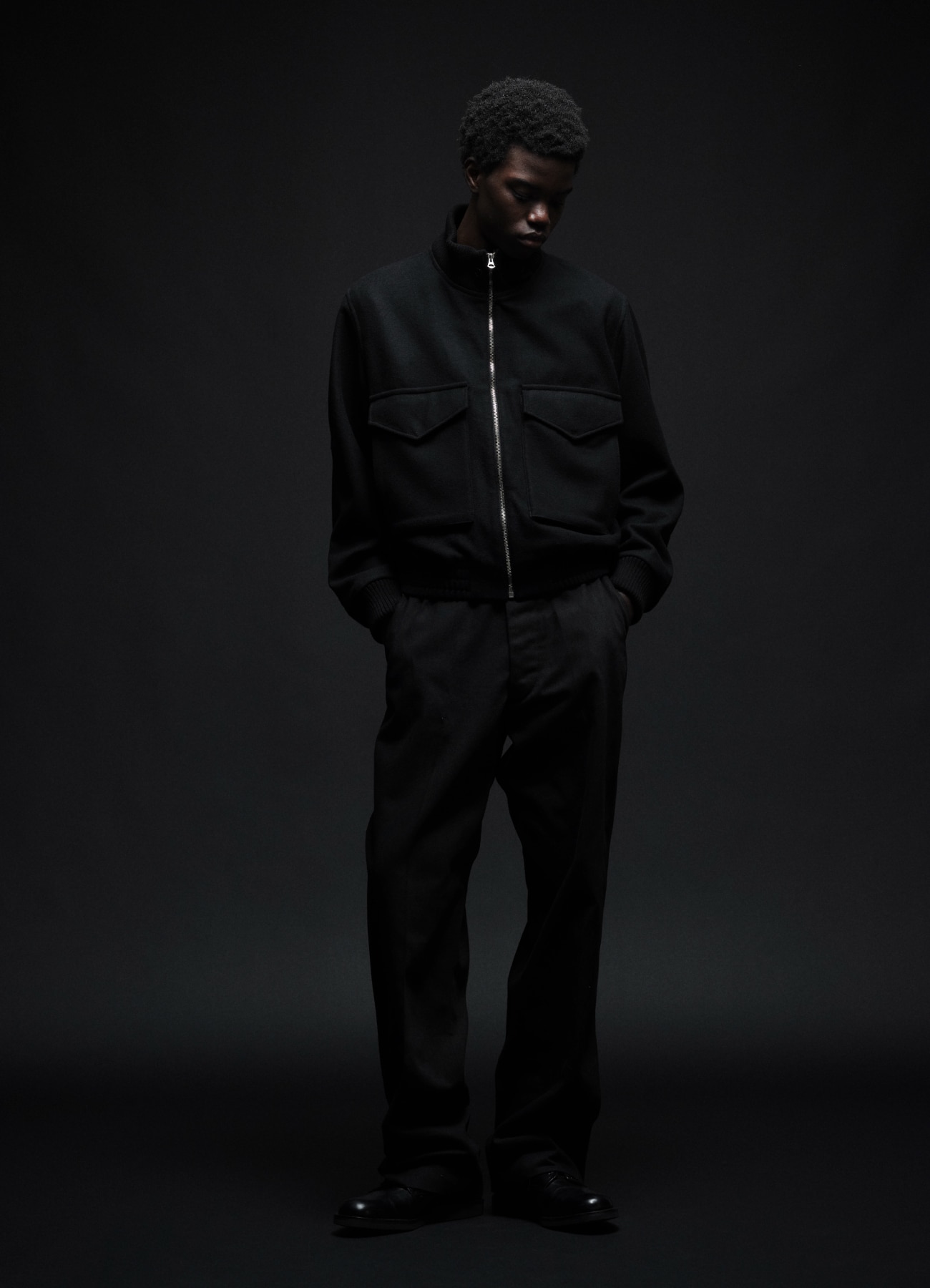 Wool Light Melton Flying JKT_4