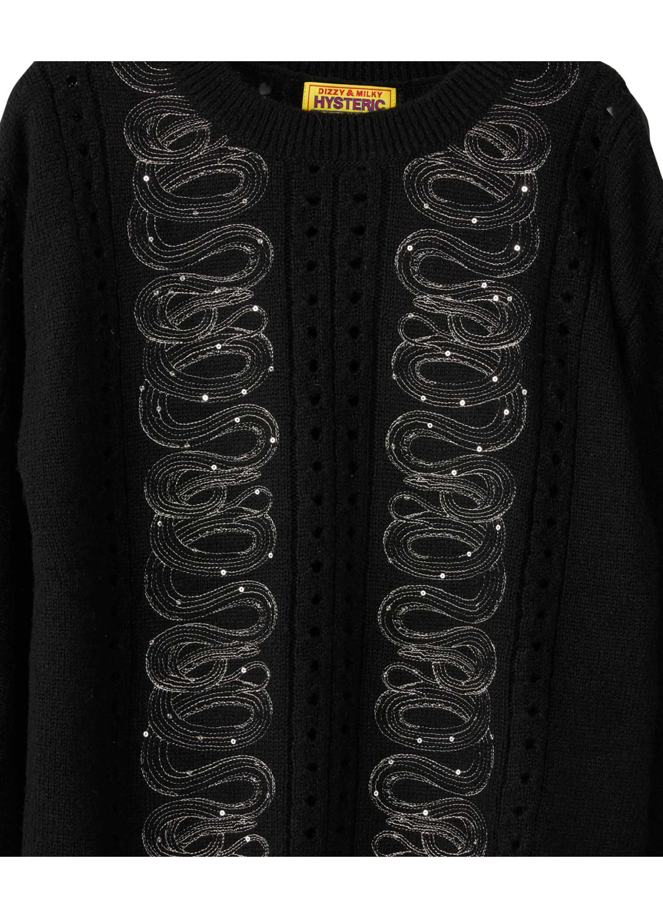SNAKE LOOP EMBROIDERY SWEATER_3