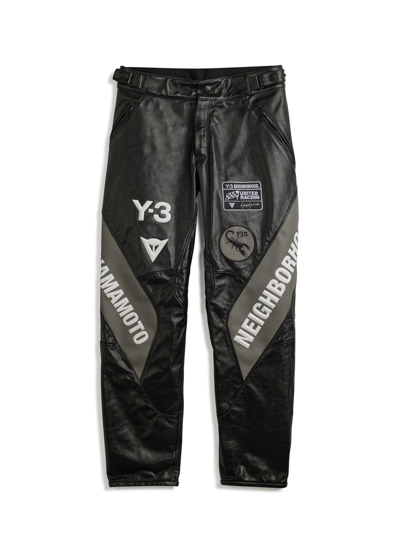 Y-3 NBHD MOTO LEATHER PANTS