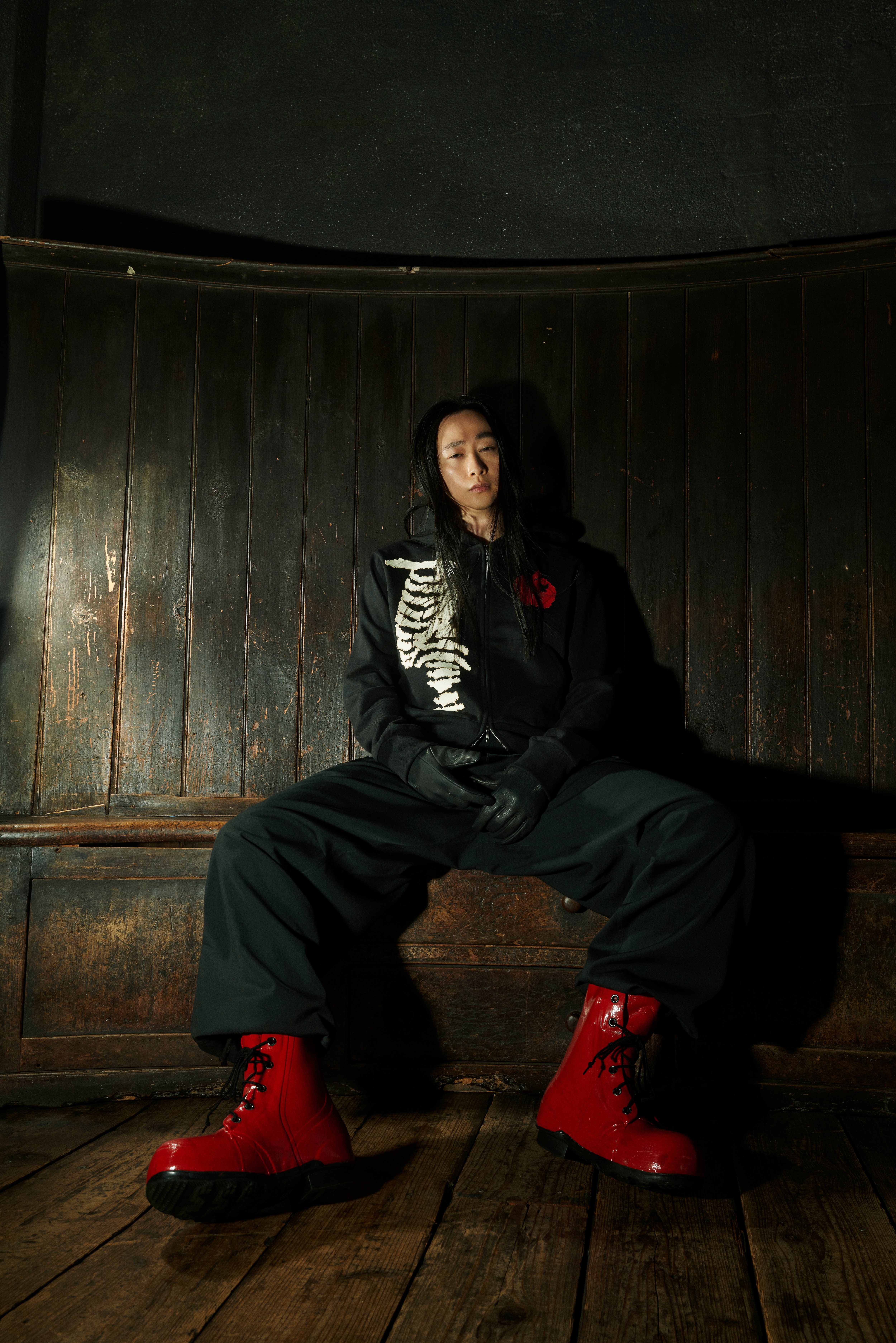 [26 Nov 12:00 JST release] WILDSIDE x M A S U BONE AND APPLE ZIP-UP HOODIE_2