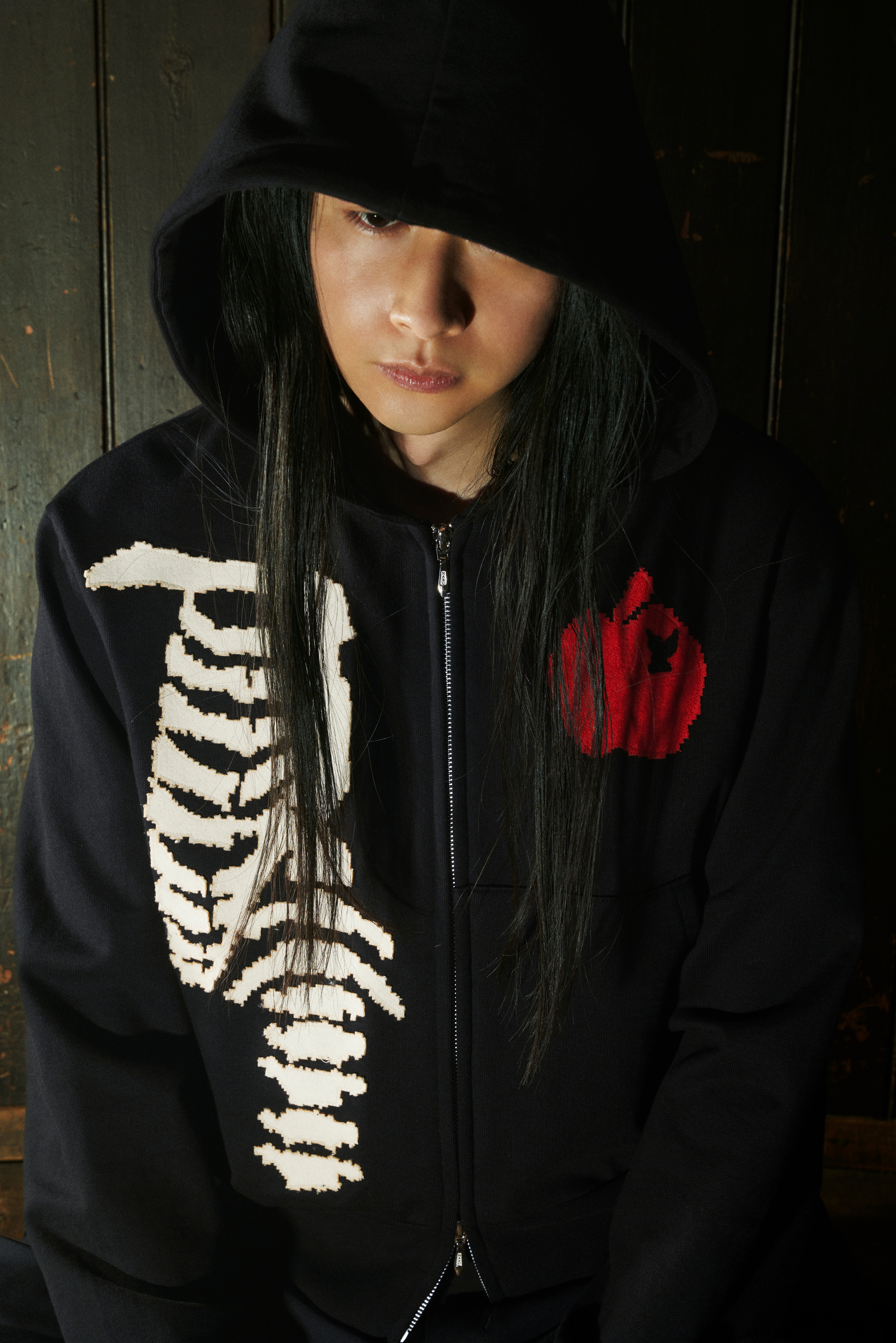 [26 Nov 12:00 JST release] WILDSIDE x M A S U BONE AND APPLE ZIP-UP HOODIE_3
