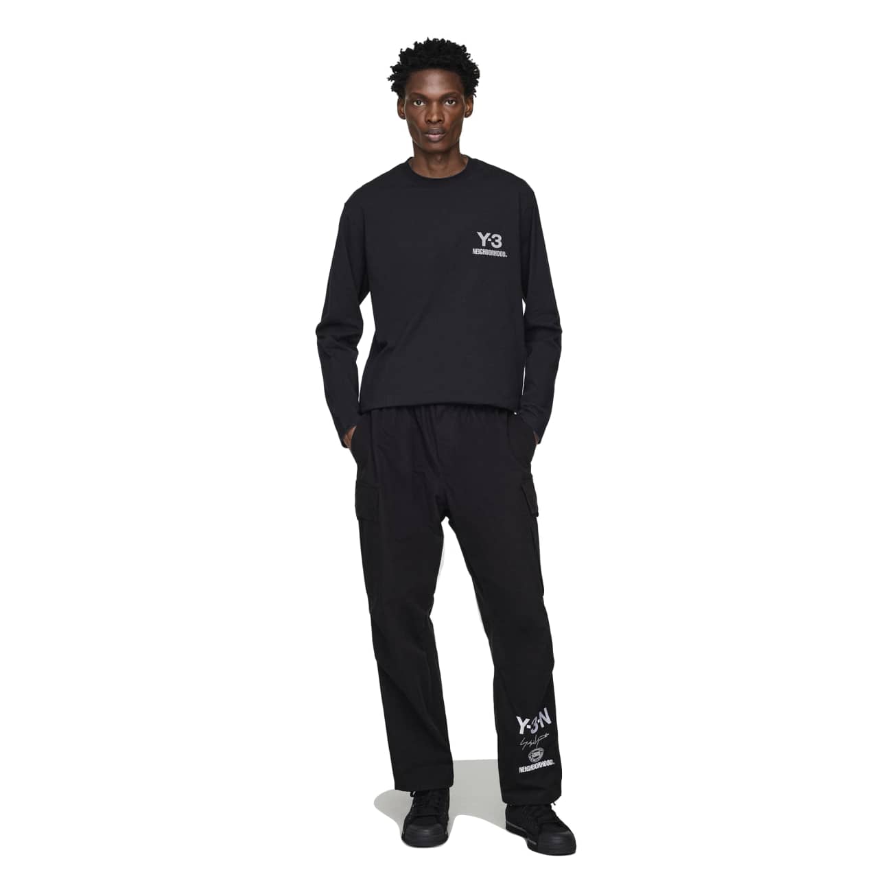 Y-3 NBHD LOGO LS TEE_7