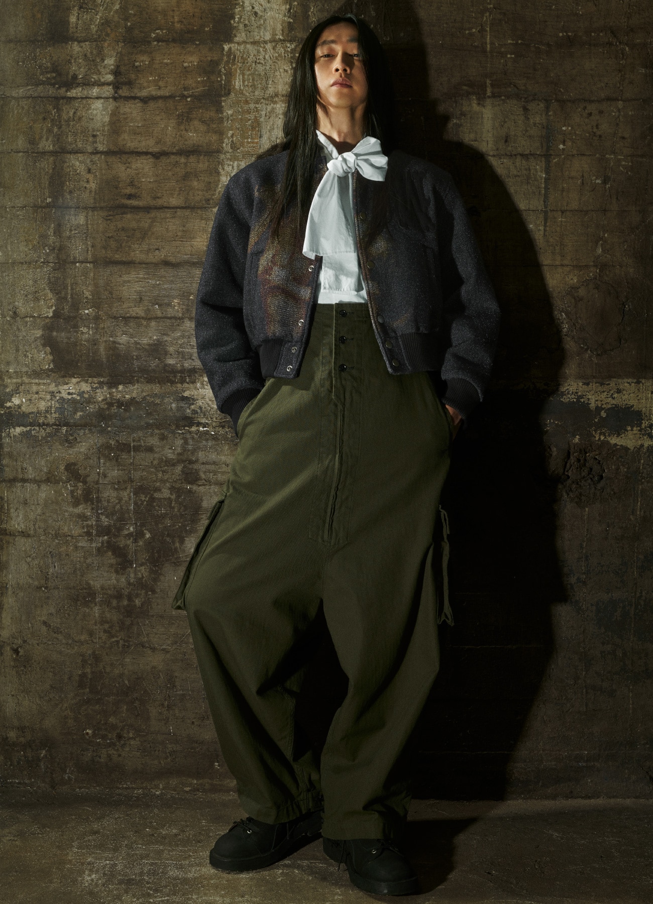 [26 Nov 12:00 JST release] WILDSIDE x M A S U WOMAN PORTRAIT VARSITY JACKET_2