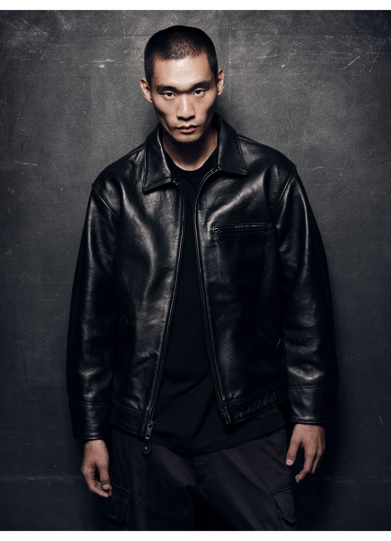 WILDSIDE × Schott LEATHER TRACKER JACKET_2