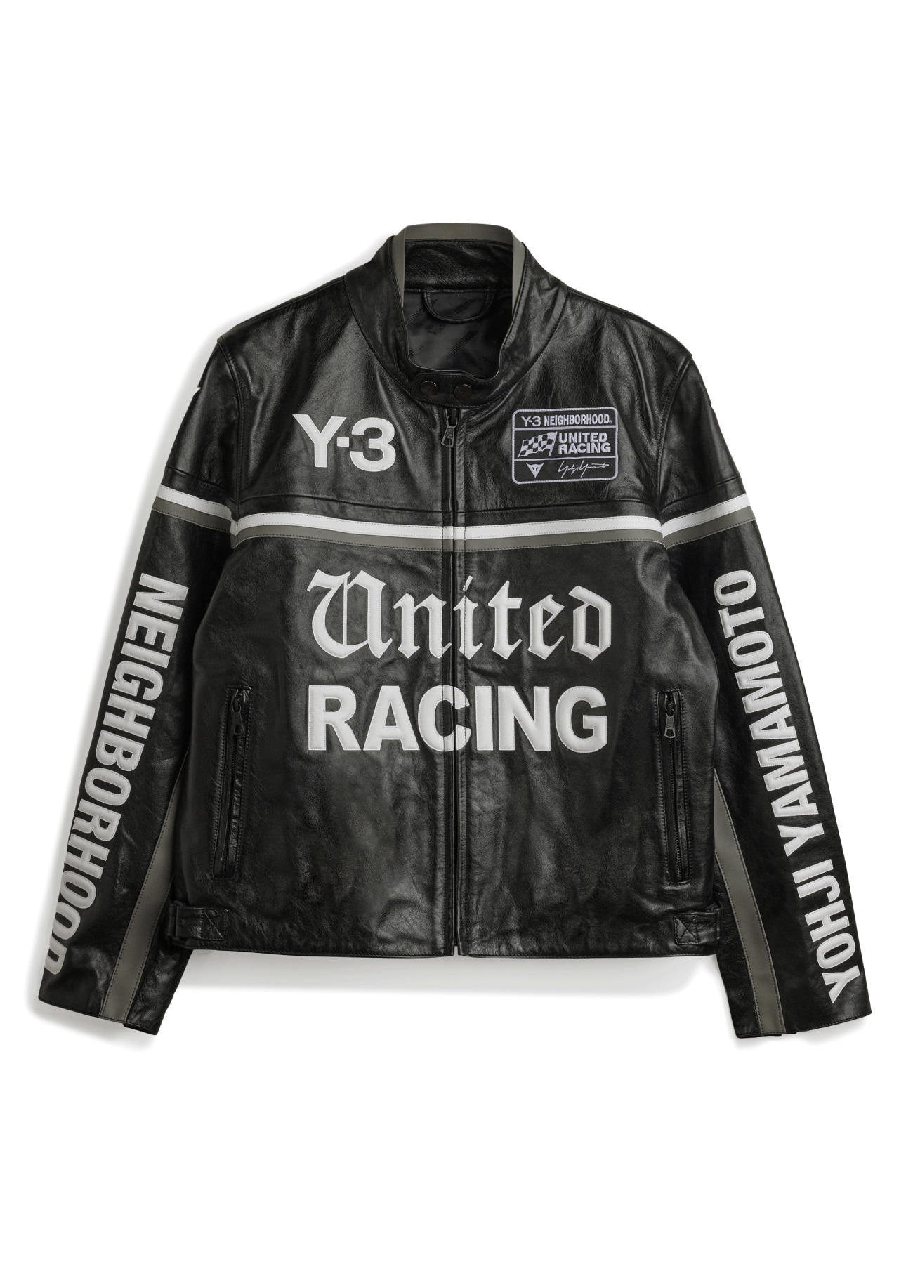 Y-3 NBHD LEATHER RACER JACKET_1
