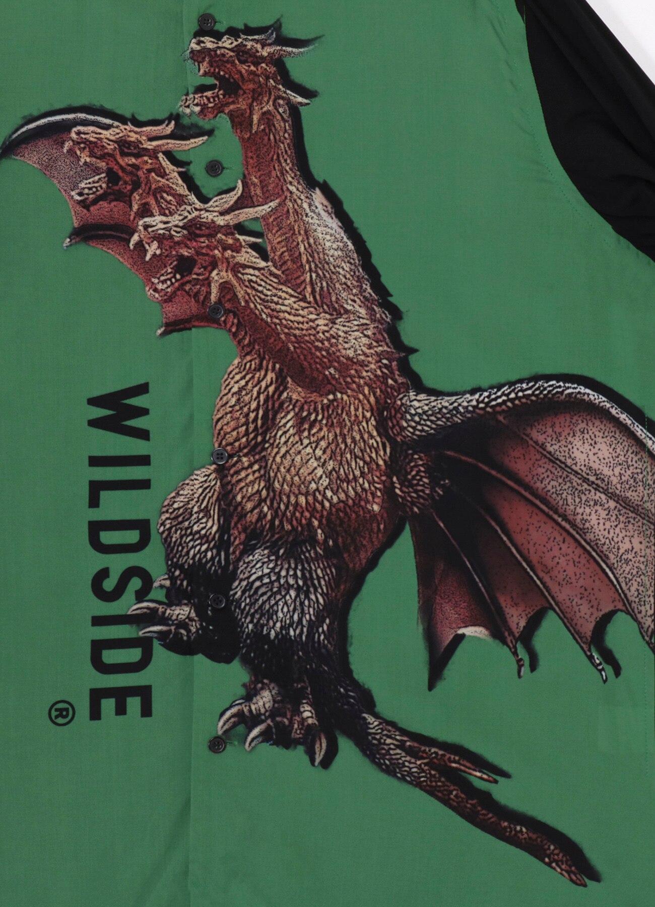 WILDSIDE × IZUMONSTER Graphic Rayon Shirt (King Ghidorah)_6