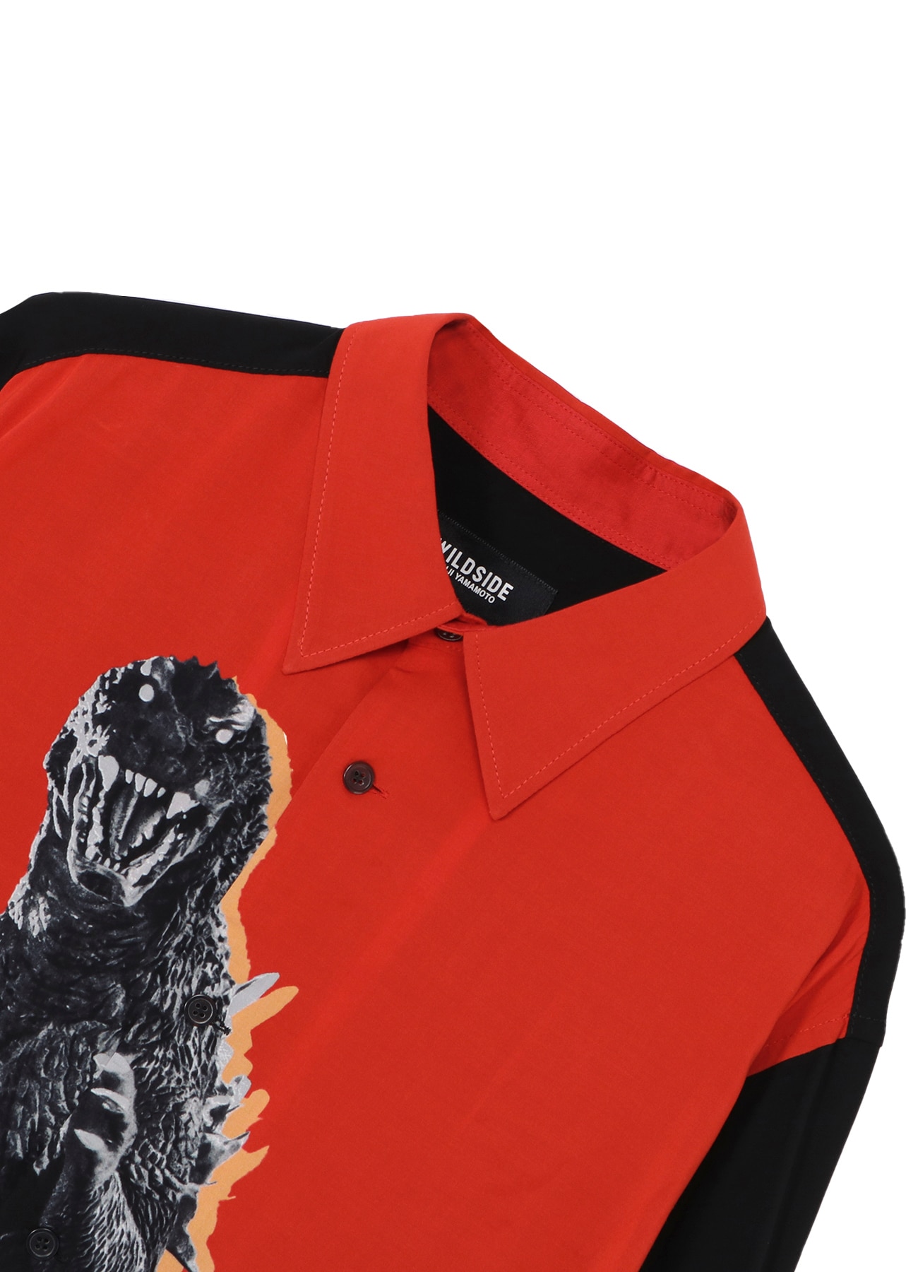レア　ポラロイド　テン WILDSIDE × IZUMONSTER Graphic Rayon Shirt (Godzilla)(FREE