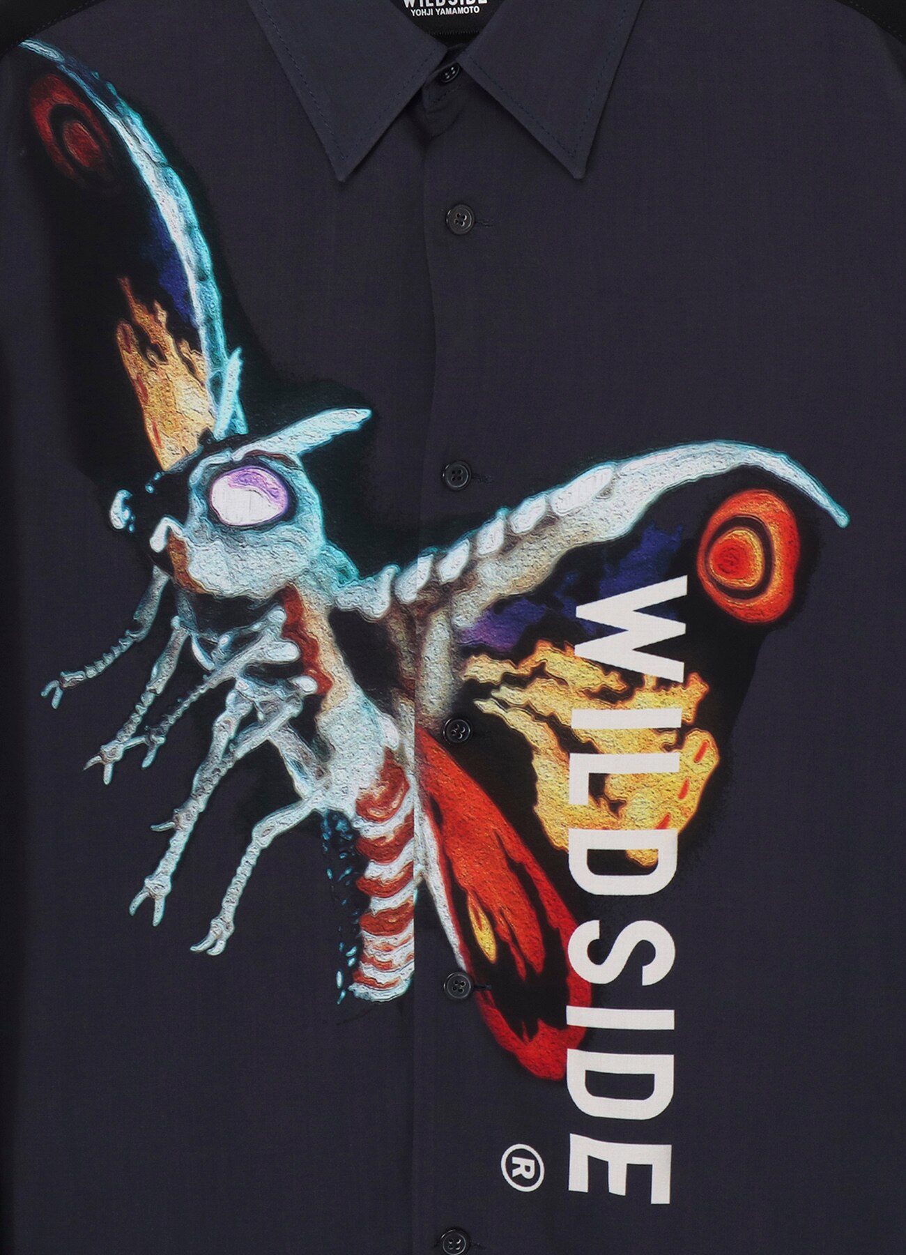 【ワイルドサイドヨウジヤマモト×イズモンスター】Rayon Shirt WILDSIDE × IZUMONSTER Graphic Rayon Shirt (Baragon)(FREE