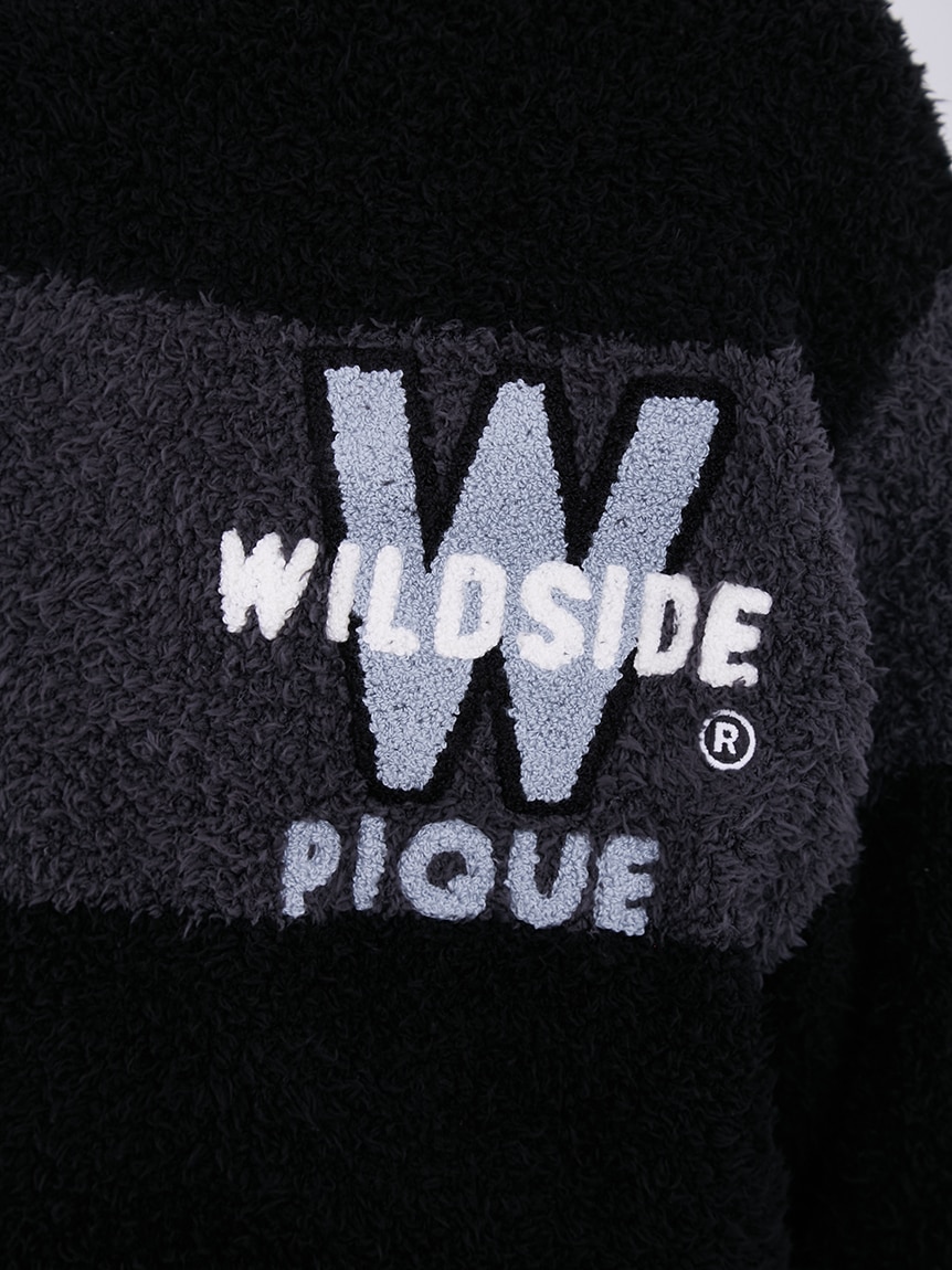 新品・最終価格！　Ｇｅｌａｔｏ　ｐｉｑｕｅ　トップス＆ソックス　ＧＲＹ・ＮＶＹ WILDSIDE × GELATO PIQUE Border Pullover (S-M size equivalent