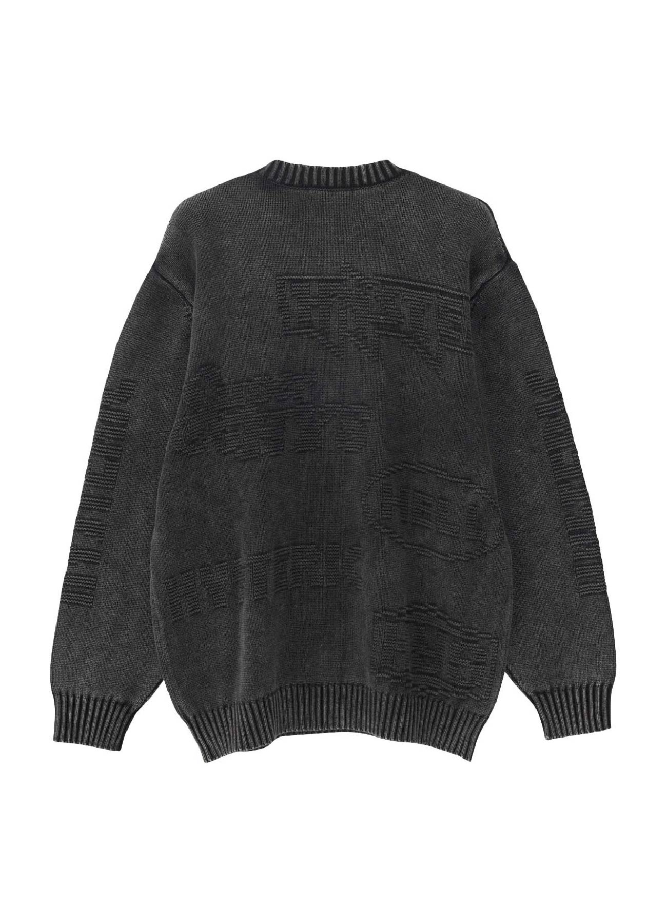 ORIGINAL BLUES/HYSTERIC LOGO SWEATER(L BLACK): HYSTERIC ORIGINAL BLUES/HYSTERIC LOGO SWEATER(L BLACK): HYSTERIC