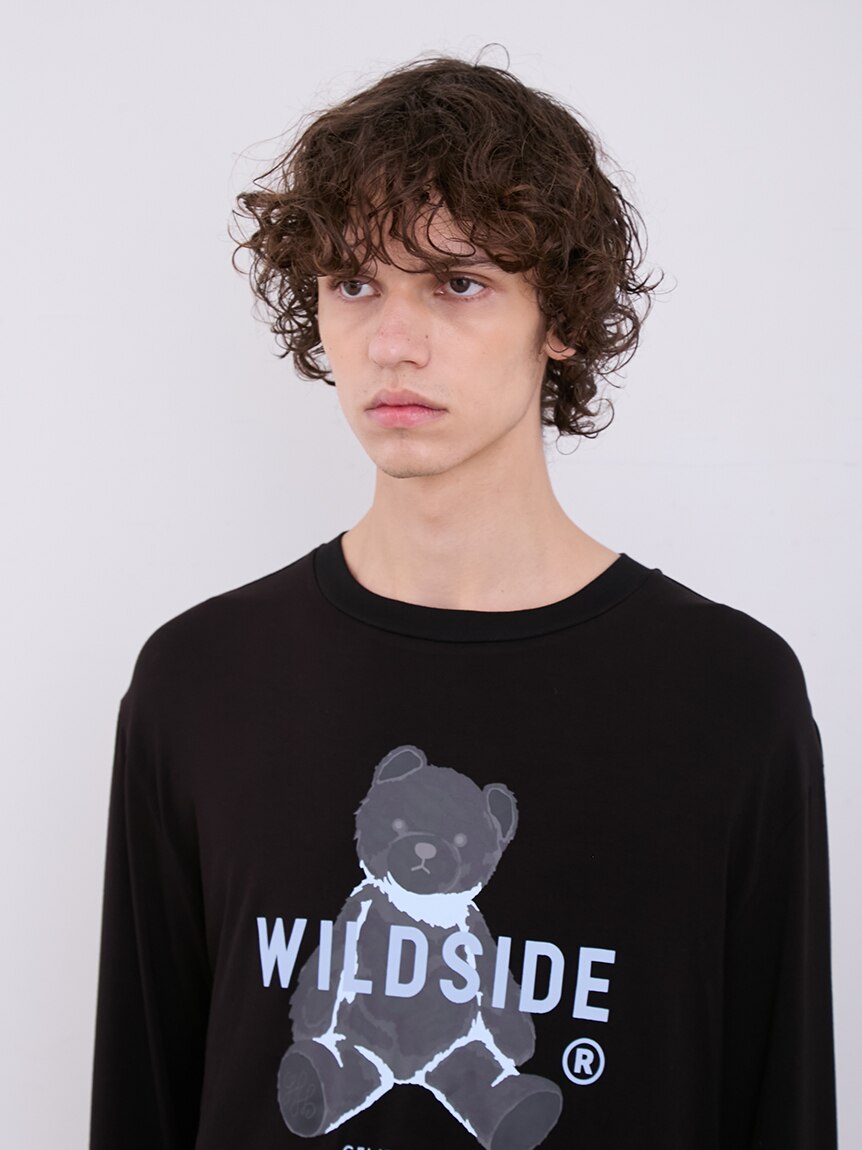 WILDSIDE × GELATO PIQUE Bear L/S T-Shirt (S-M size
