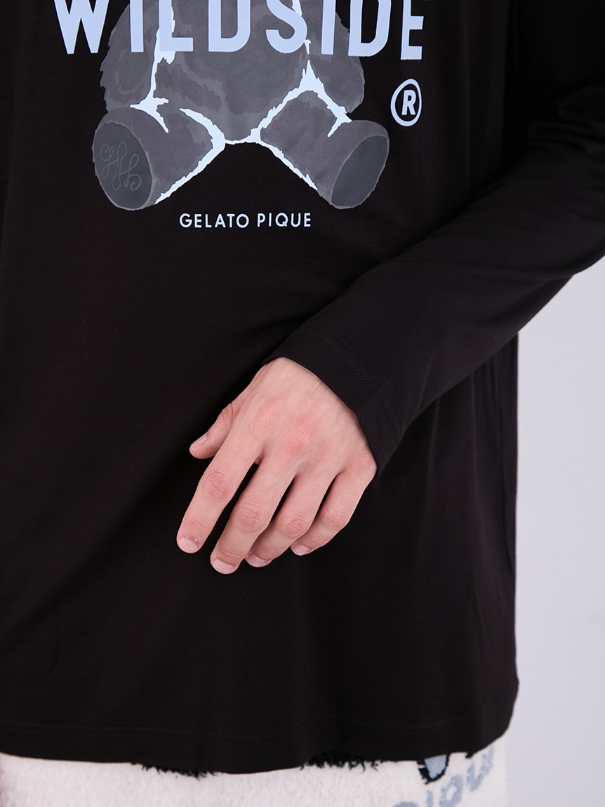 WILDSIDE × GELATO PIQUE Bear L/S T-Shirt (S-M size