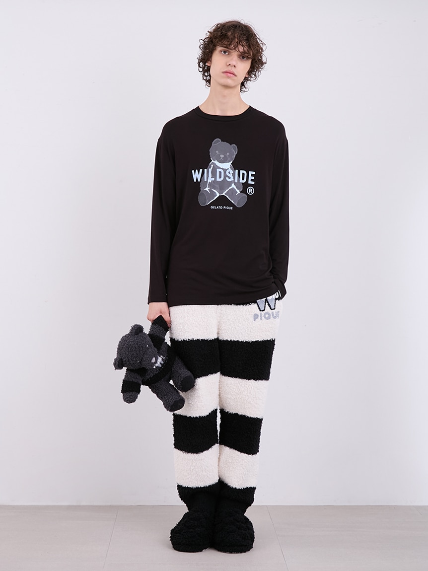 WILDSIDE × GELATO PIQUE Bear L/S T-Shirt (S-M size