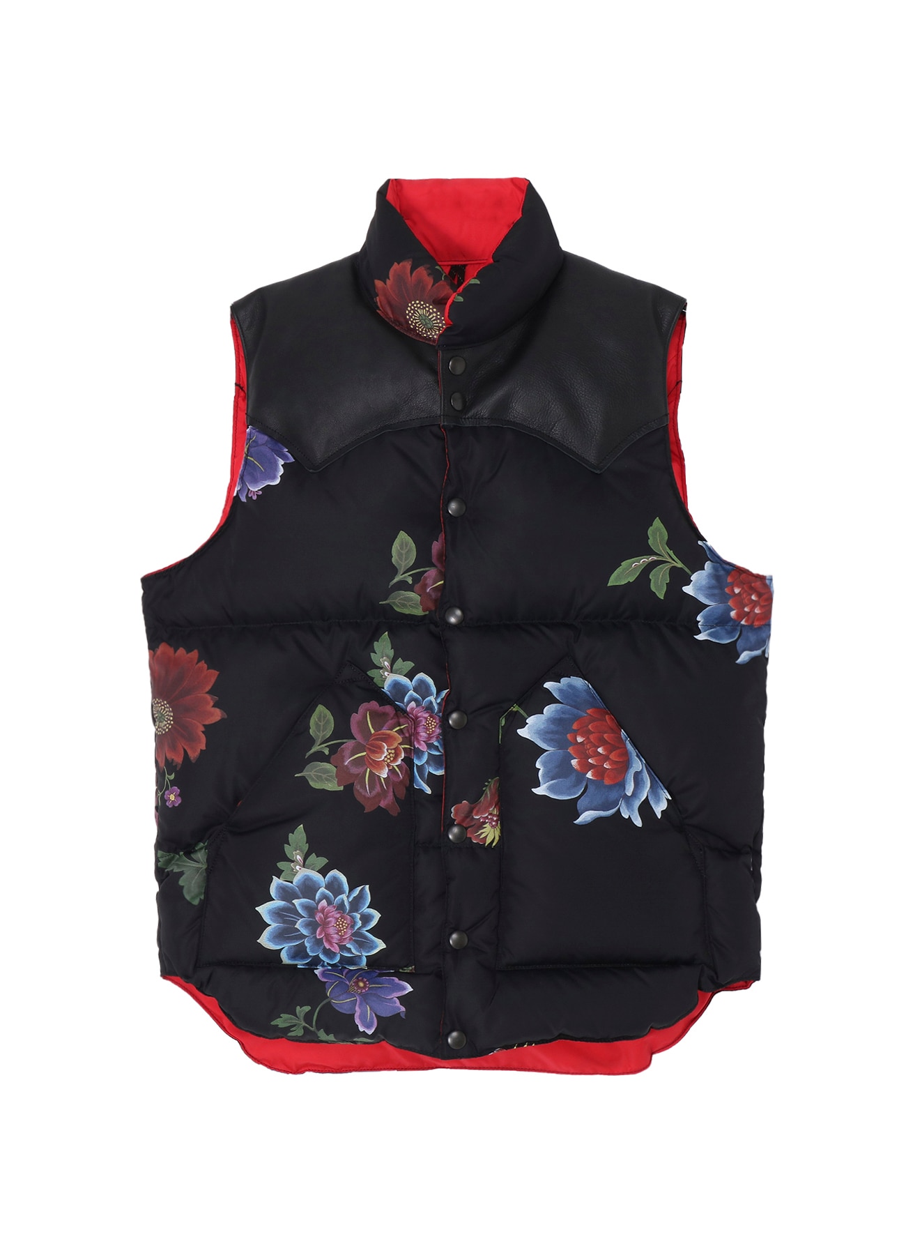 WILDSIDE × Rocky Mountain Featherbed Down Vest(RED/BLACK)