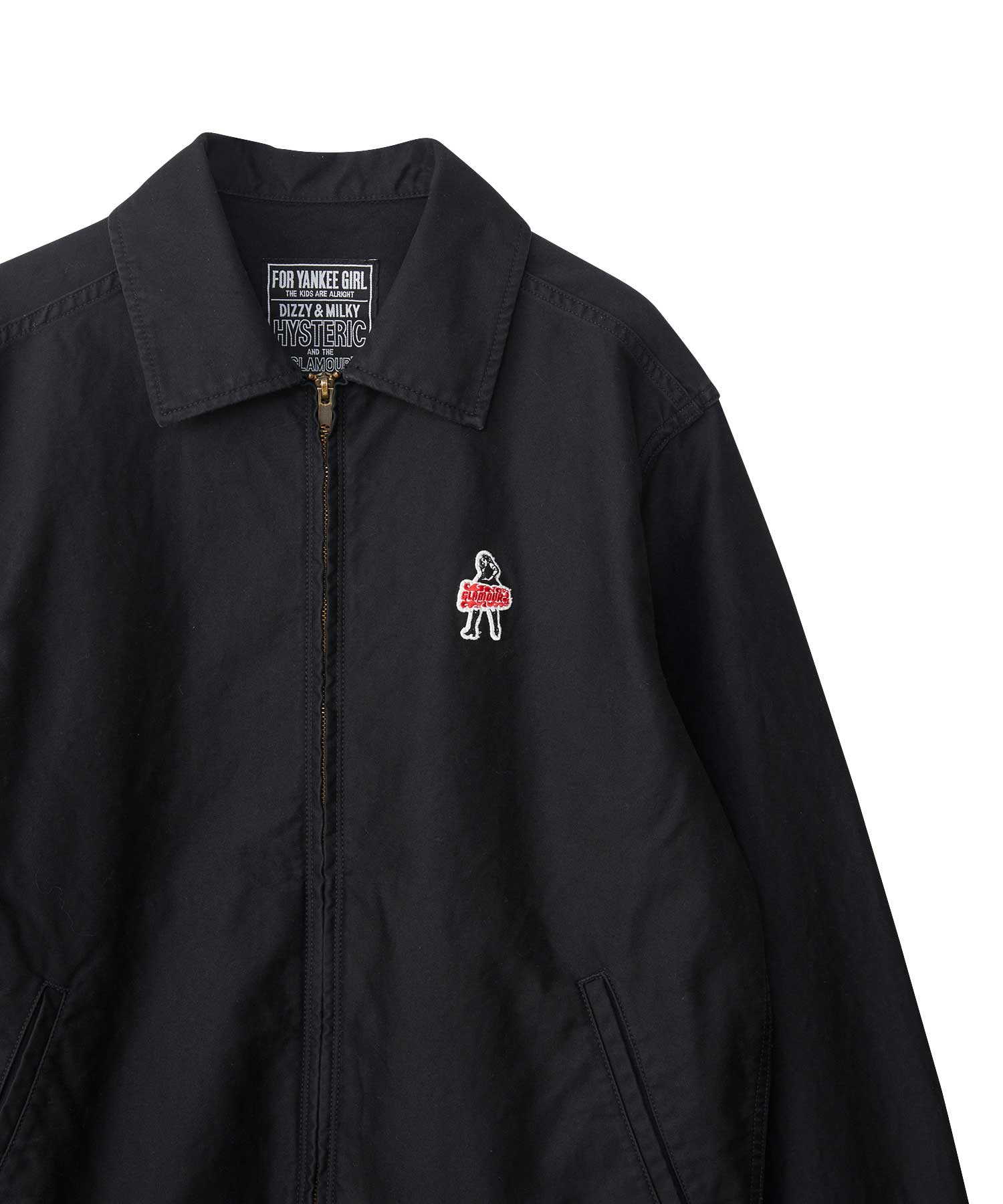VIXEN GIRL Patch Utility Jacket(L BLACK): HYSTERIC GLAMOUR