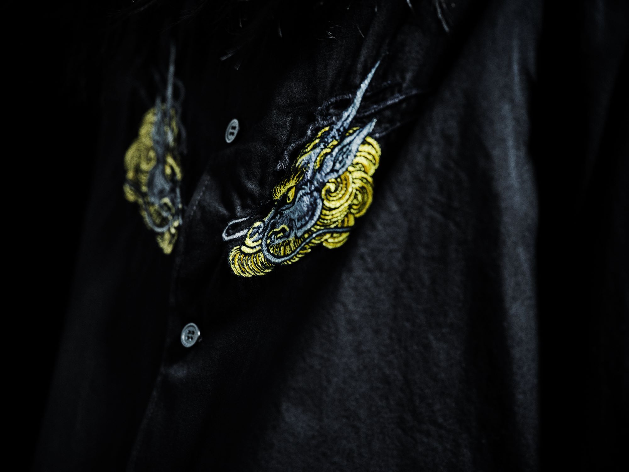 WILDSIDE × RYU GA GOTOKU STUDIO Cotton Embroidery Shirt (kylin)_2