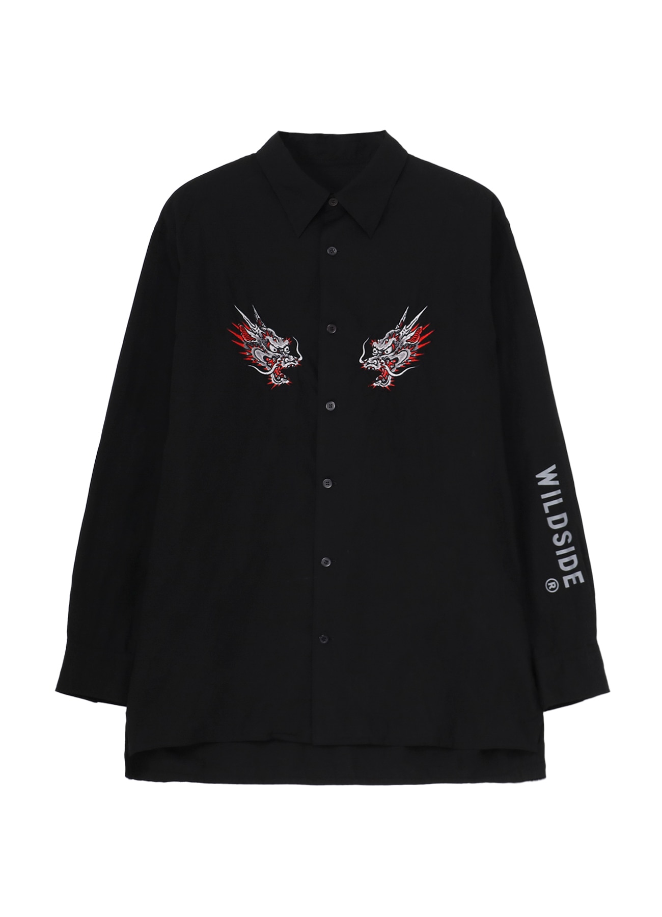 WILDSIDE × RYU GA GOTOKU STUDIO Cotton Embroidery Shirt (Dragon Fish)_1