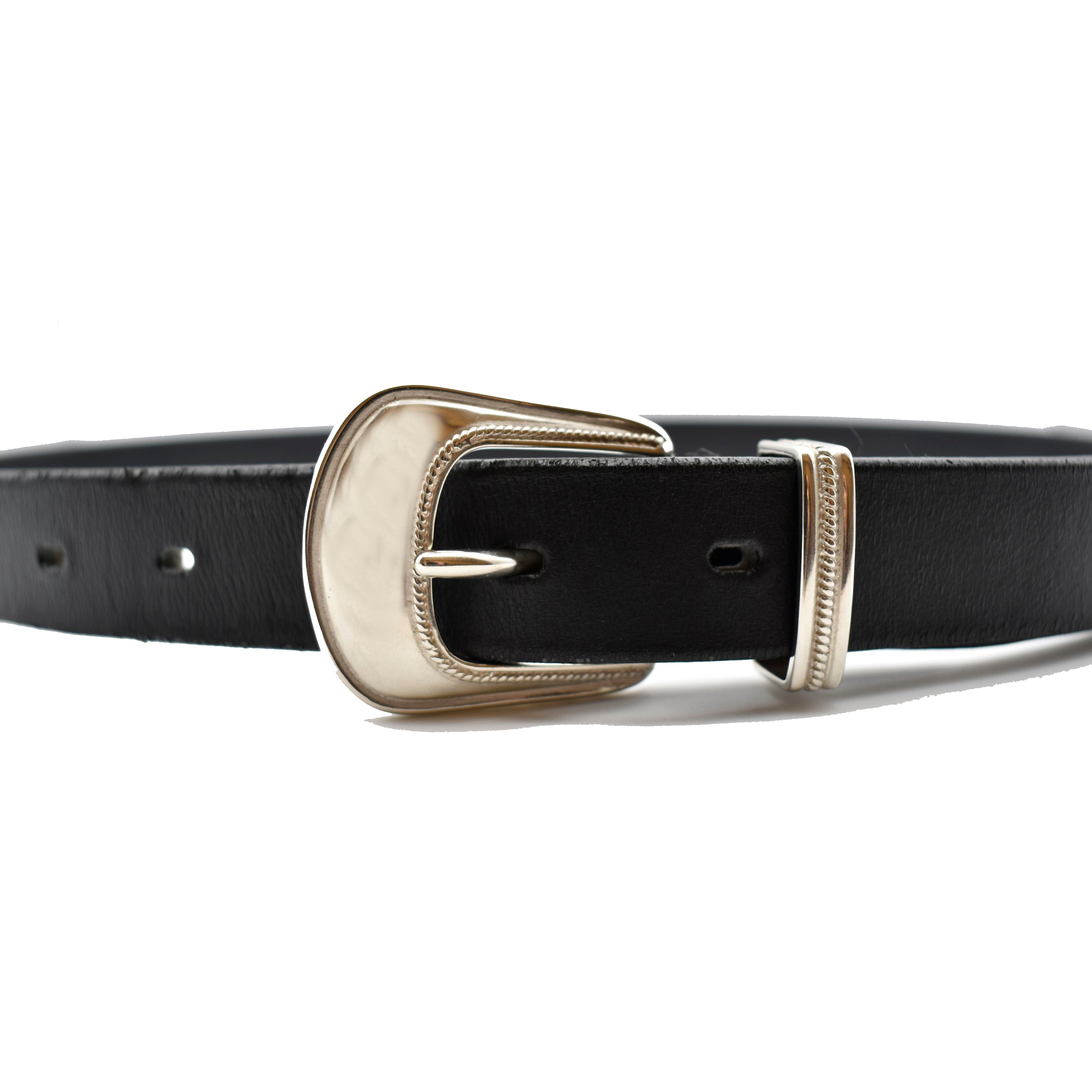 【2025年製 新品】 Western Leather YOHJI MINEDENIM｜WILDSIDE BLACK): Belt(32 小物
