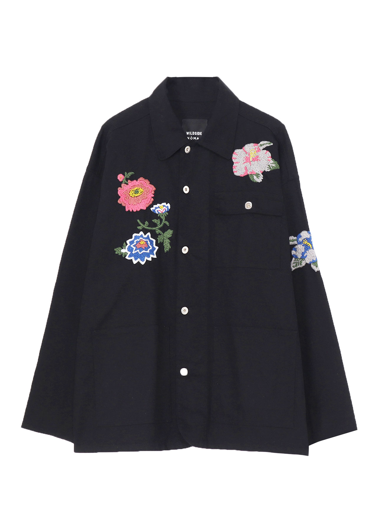 WILDSIDE × NOMARHYTHM TEXTILE Flower Embroidery Work Jacket