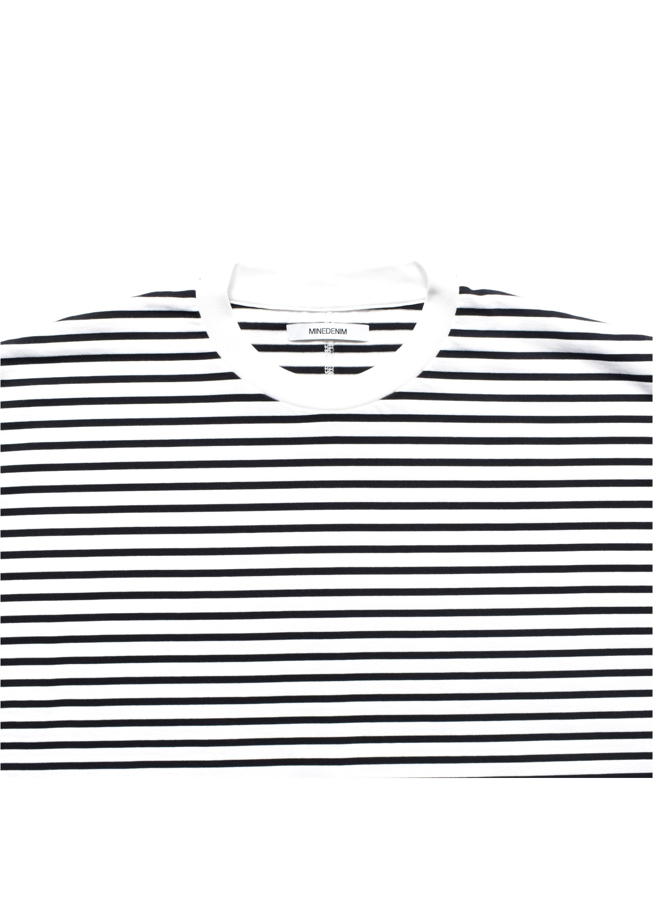 【MINEDENIM】Big Nosleeve Border T-SH L Big Nosleeve Border T-SH (L BLACK): MINEDENIM｜WILDSIDE