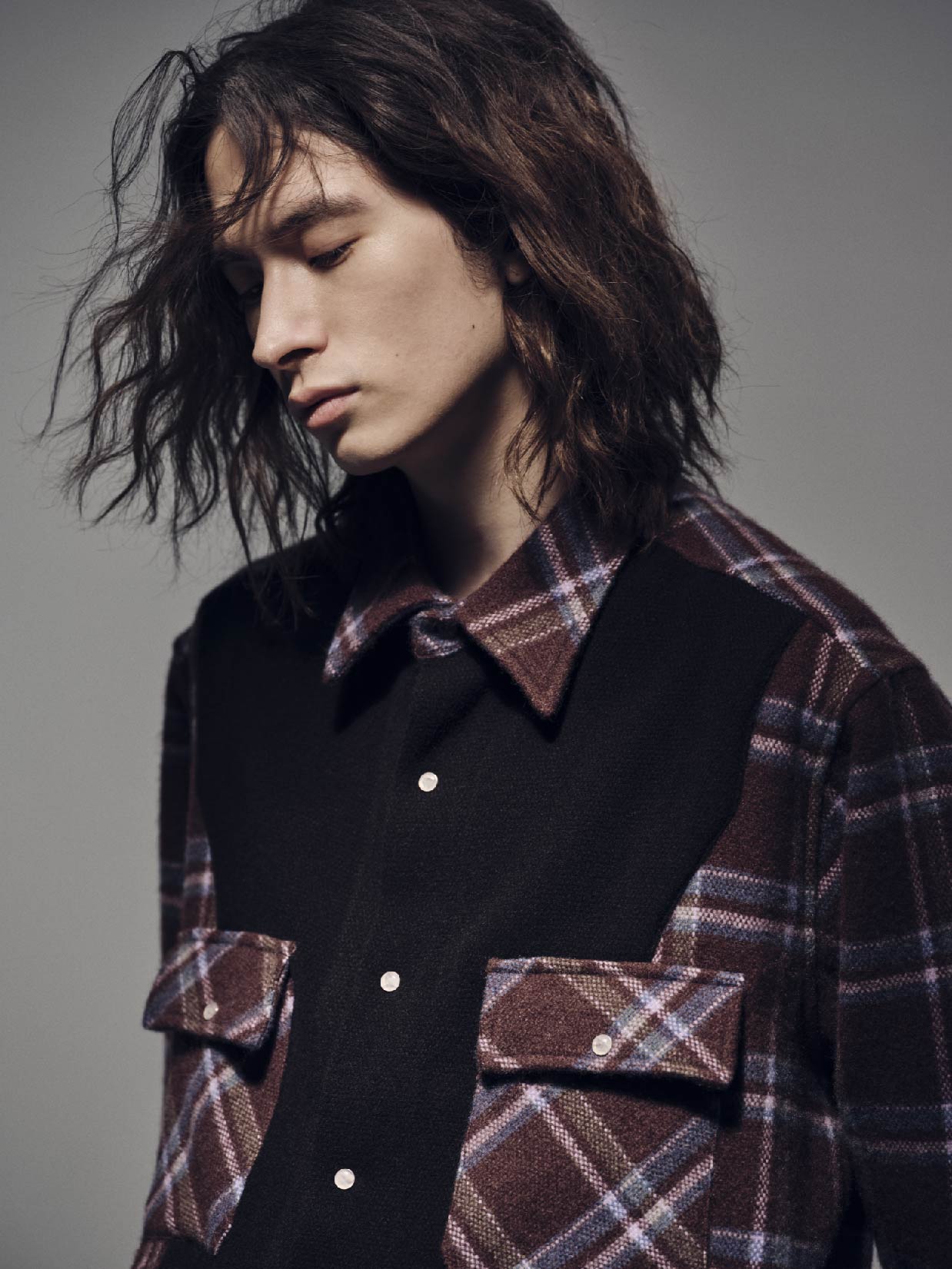 トップス WIND AND SEA L/S T-SHIRT BORDEAUX-G.GRAY 4669-Charcoal-1-