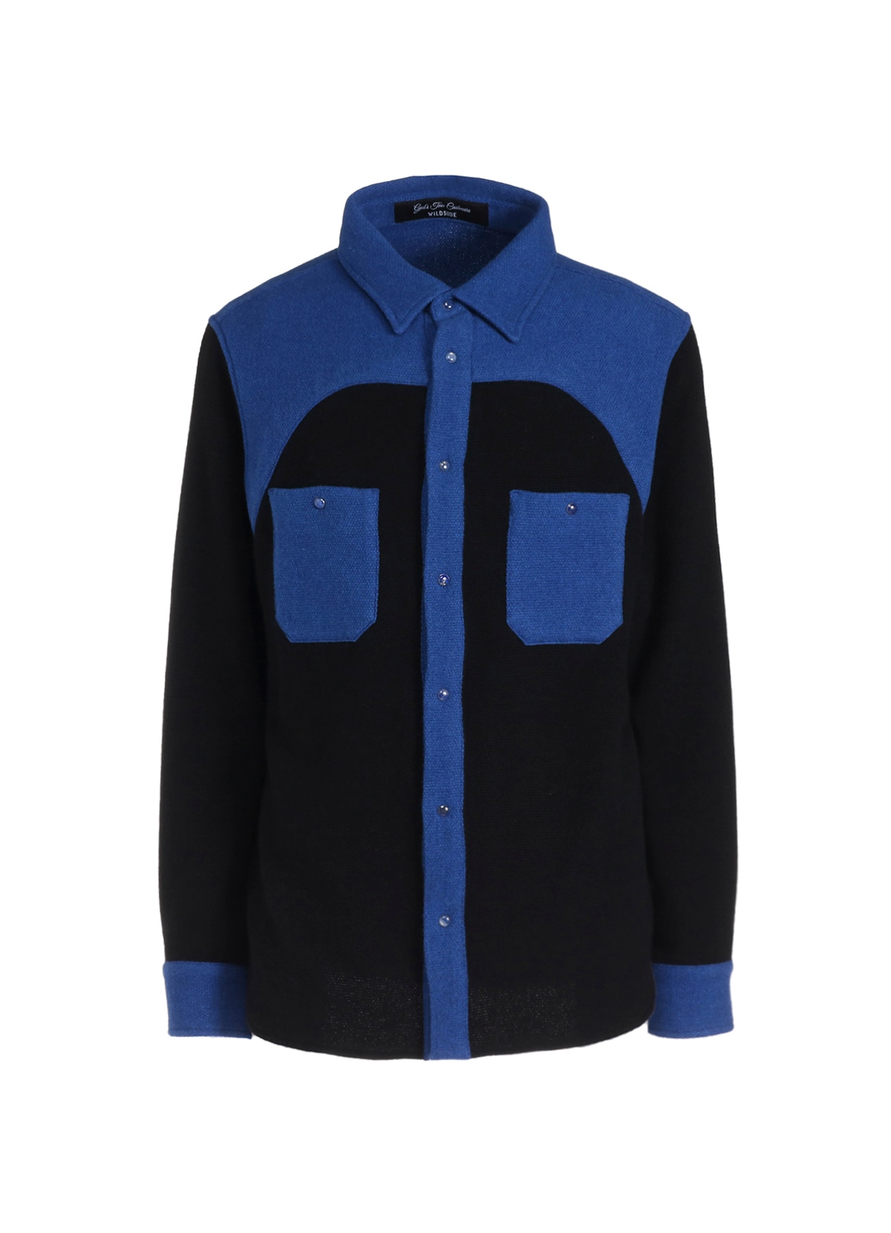 WILDSIDE × God's True Cashmere WESTERN SHIRT (Navy)