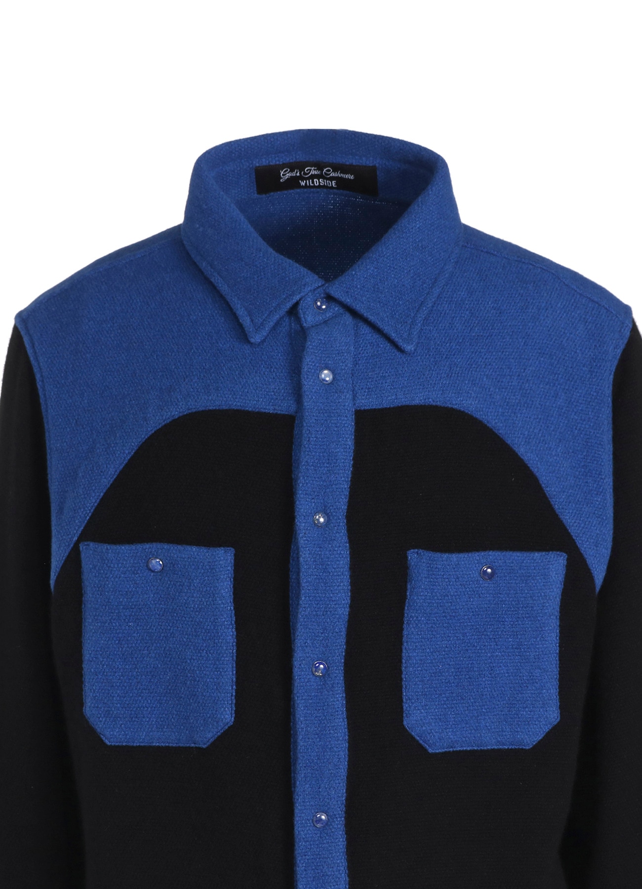 WILDSIDE × God's True Cashmere WESTERN SHIRT（NAVY）_4