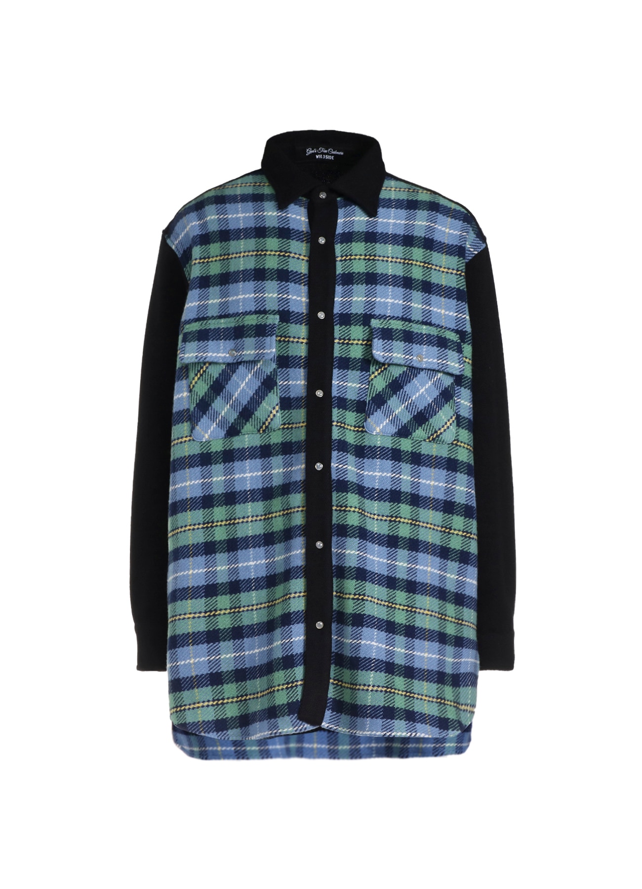 WILDSIDE × God's True Cashmere CASHMERE CHECK SHIRT B