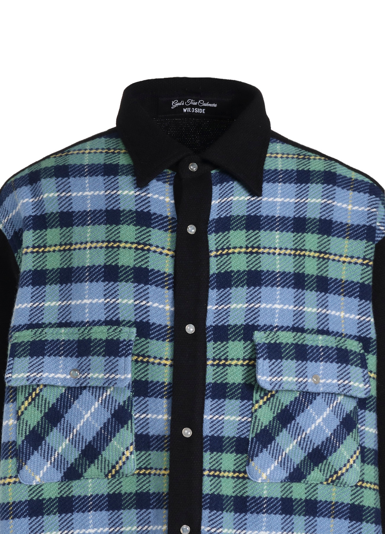 WILDSIDE × God's True Cashmere CASHMERE CHECK SHIRT B_4