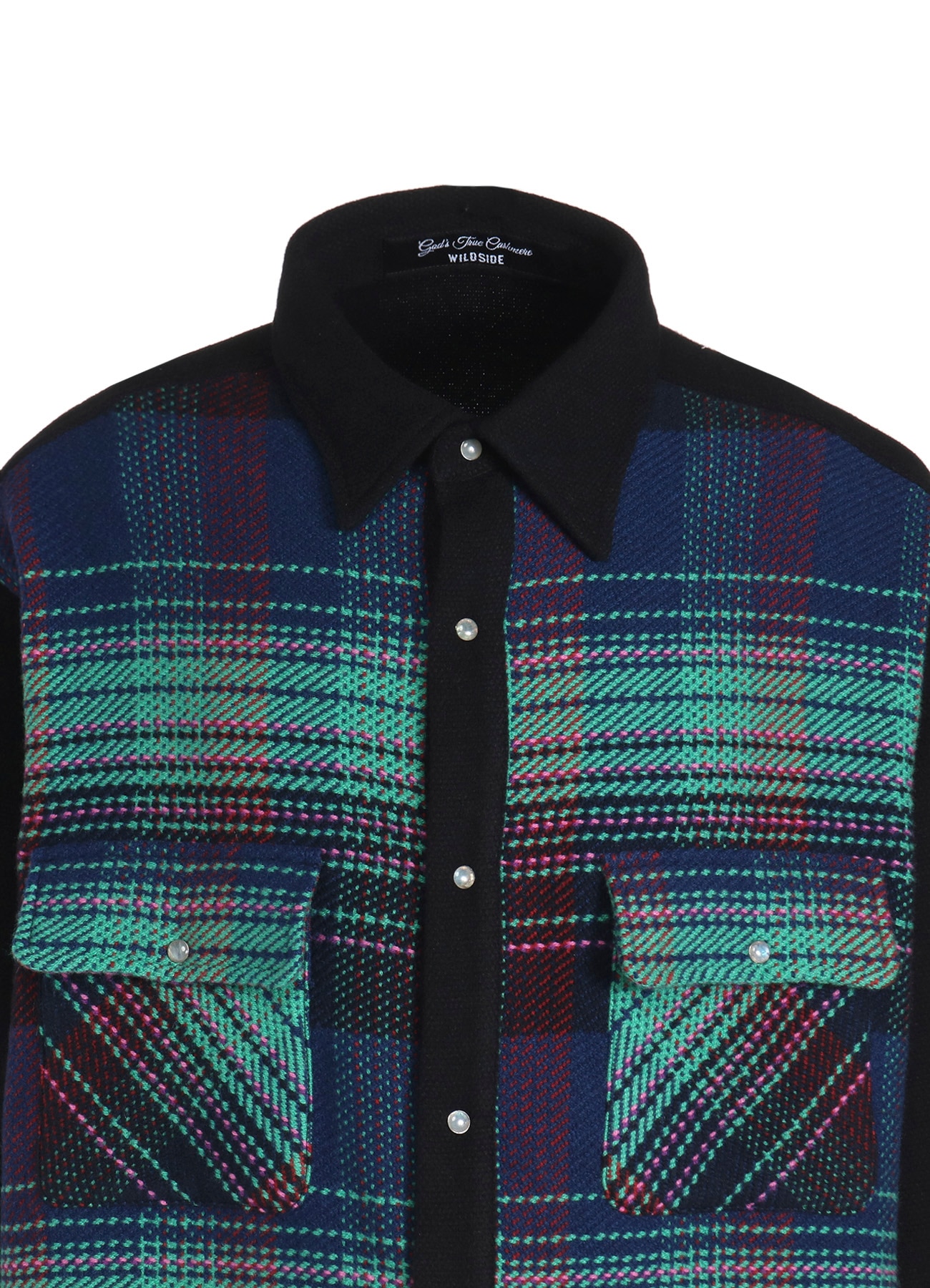 WILDSIDE × God's True Cashmere CASHMERE CHECK SHIRT C_4