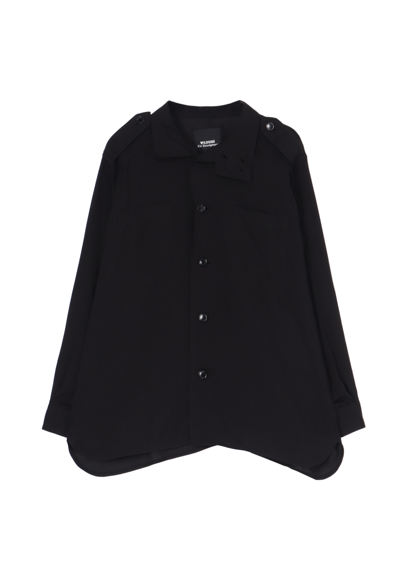 トップス kishidamiki litmus shirring sleeve WILDSIDE × Kié Einzelgänger Long Stand Collar LS Shirt(FREE