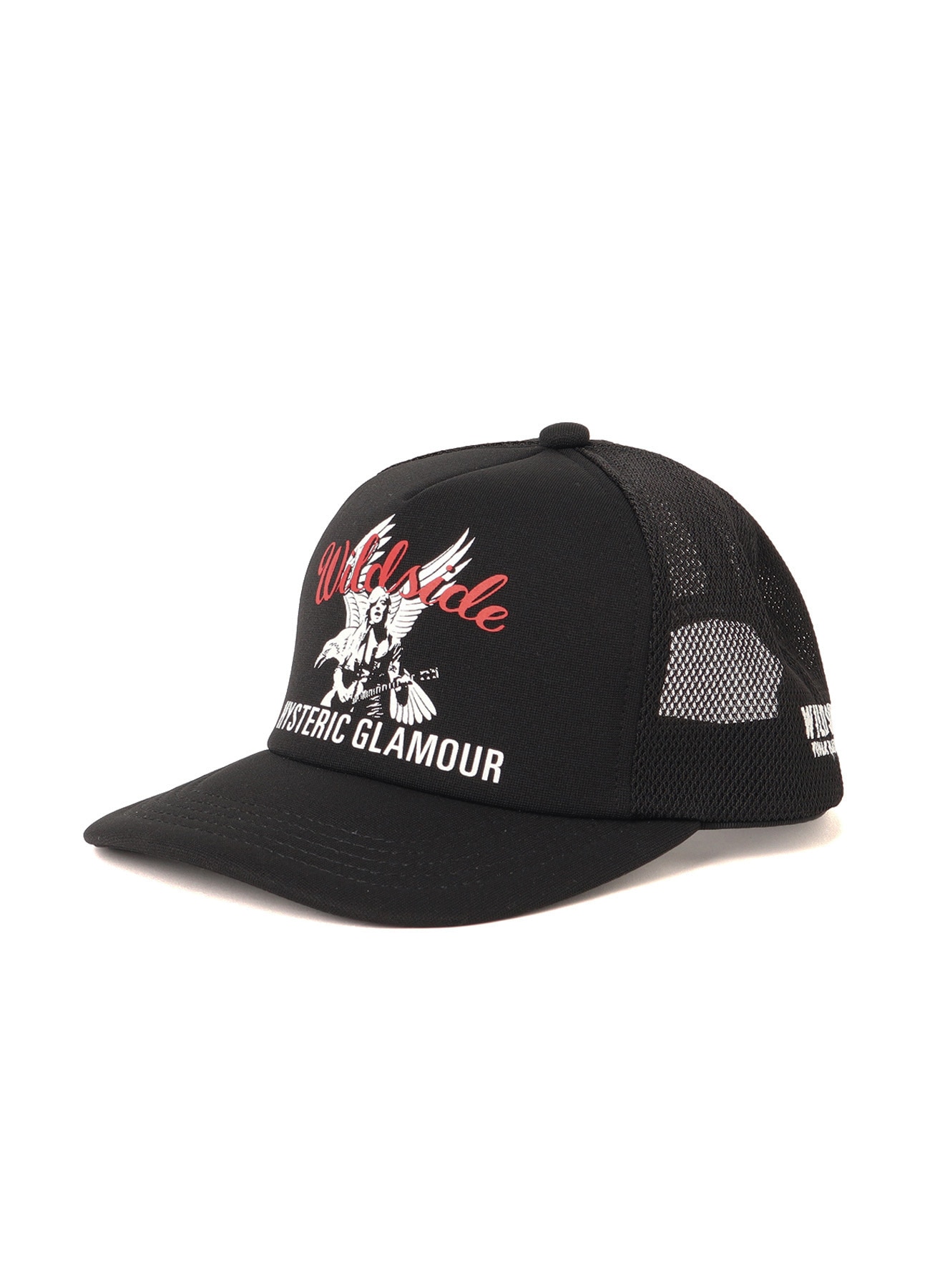 WILDSIDE × HYSTERIC GLAMOUR MESH CAP(FREE SIZE BLACK): HYSTERIC 