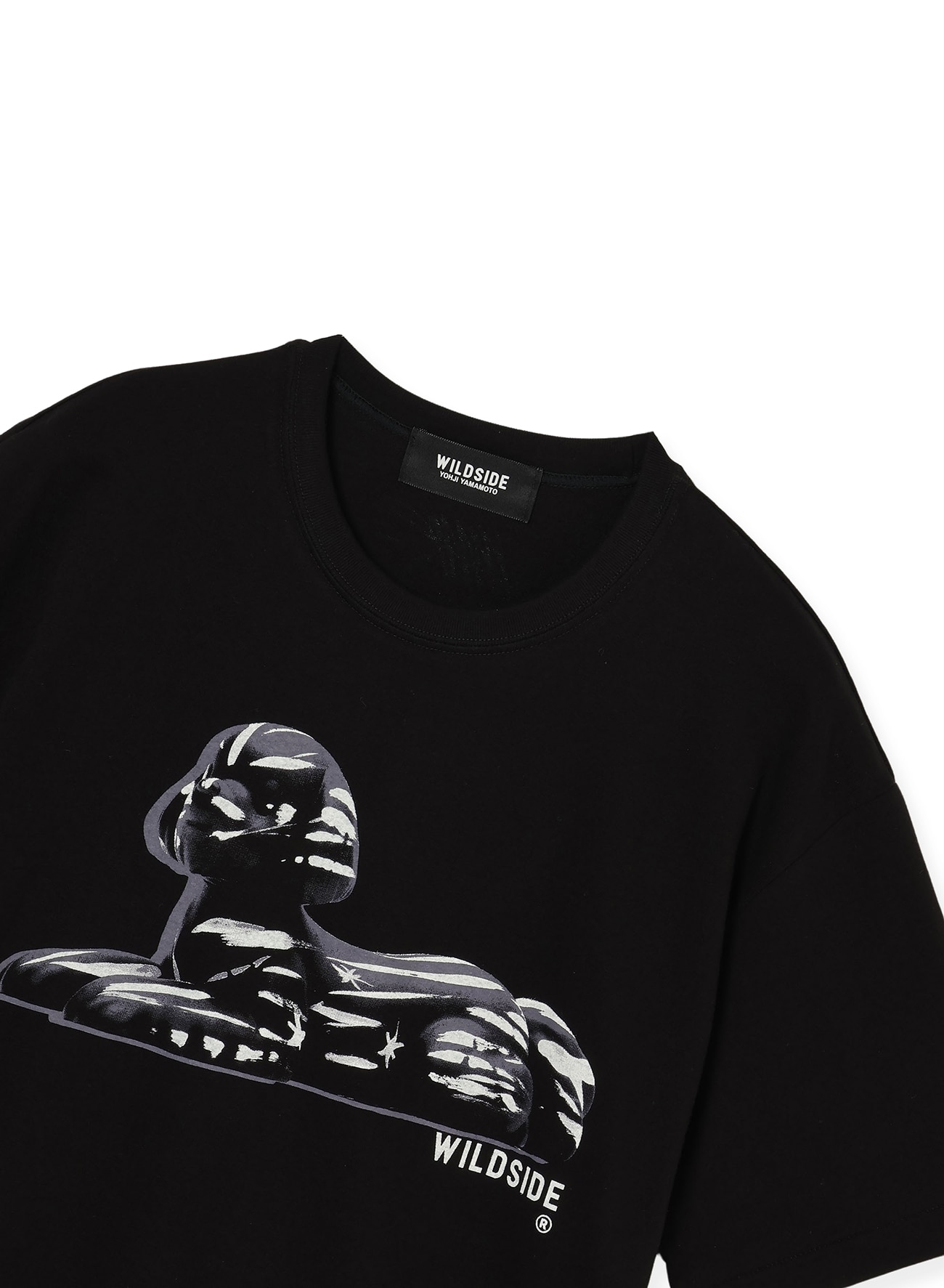 WILDSIDE ×Amano Takeru Collaboration T-shirt(M Black): Amano