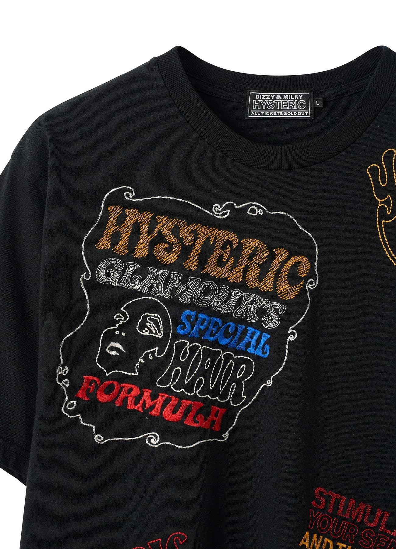 [25 July 12:00 JST release] HYSTERIC SCRATCH EMBROIDERED T-Shirt_3