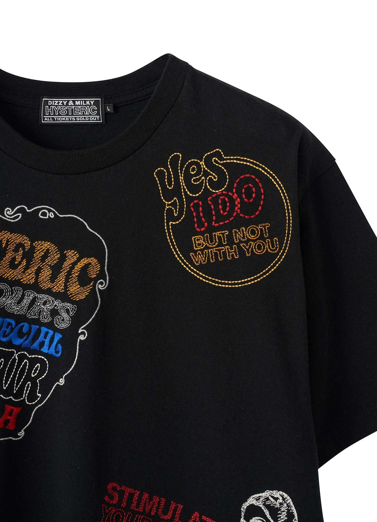 [25 July 12:00 JST release] HYSTERIC SCRATCH EMBROIDERED T-Shirt_4