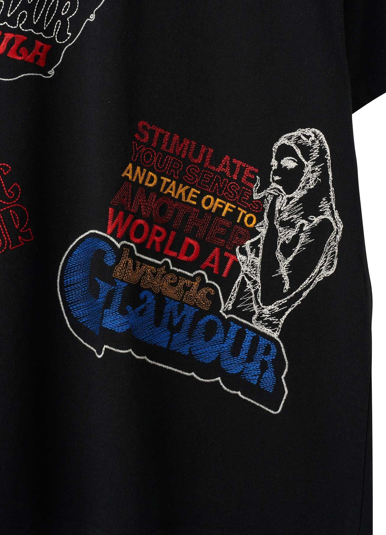 [25 July 12:00 JST release] HYSTERIC SCRATCH EMBROIDERED T-Shirt_5