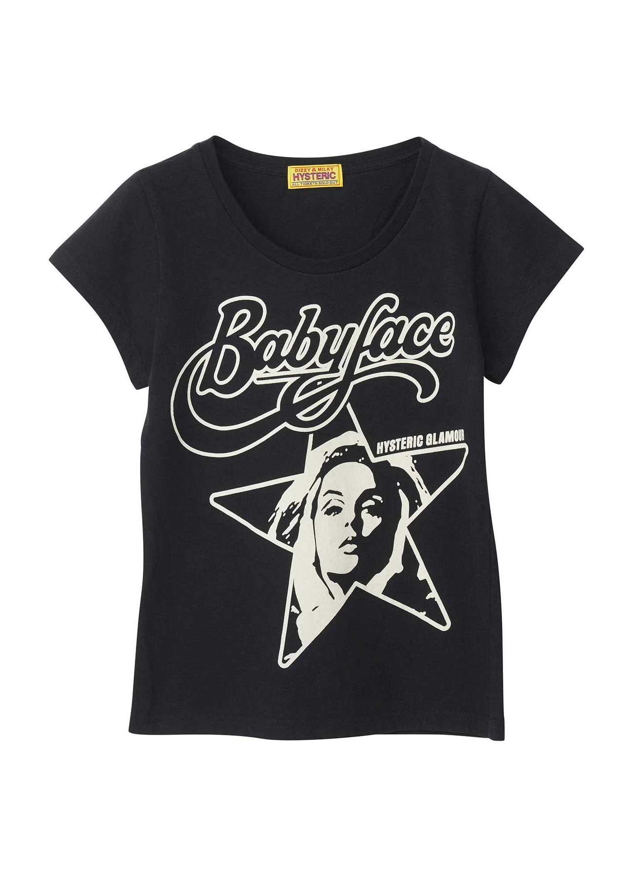 [22 Aug 12:00 JST release] HYSTERIC BABYFACE STAR T-Shirt