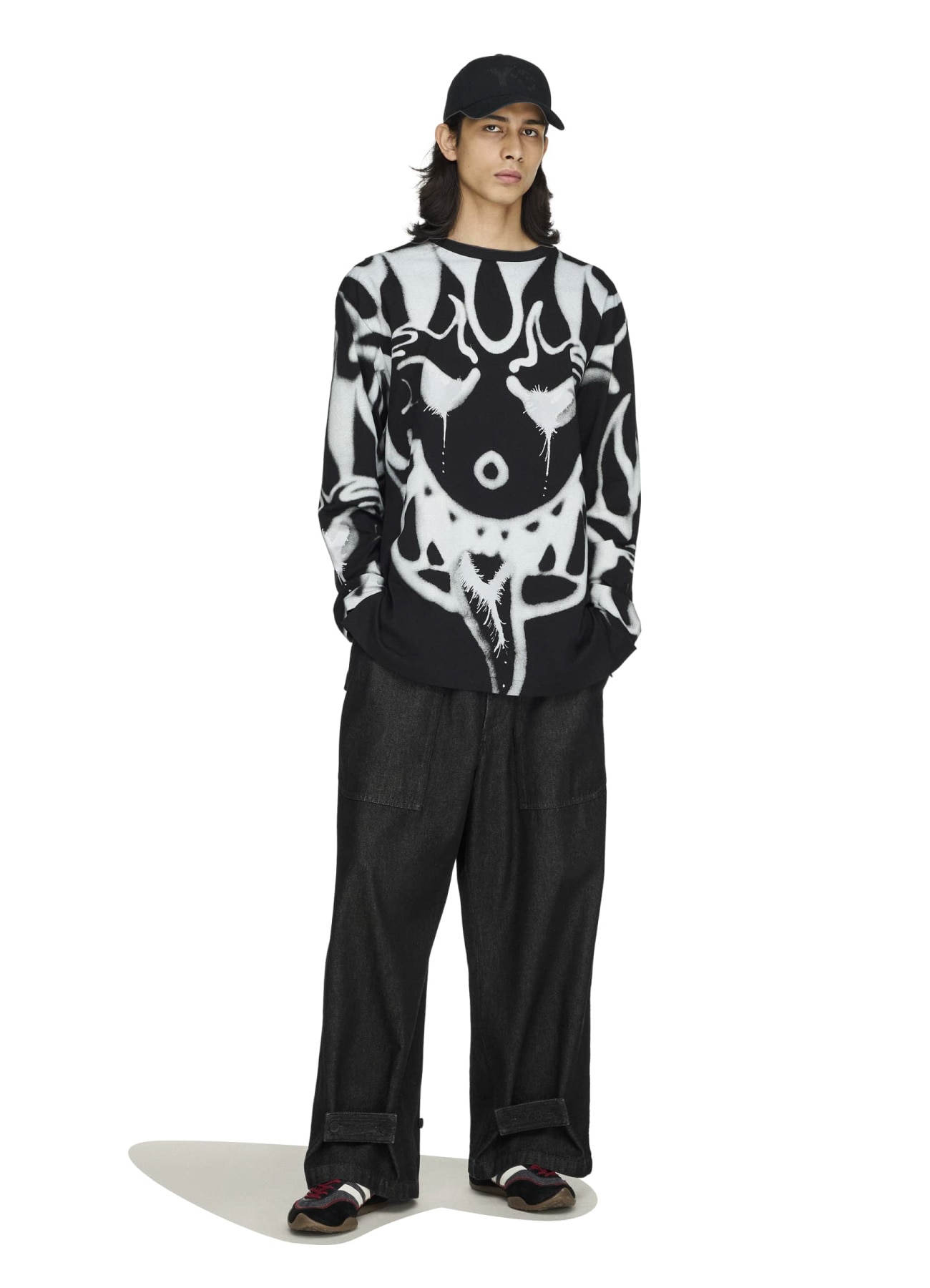 [8 Aug 12:00 JST release] Y-3 CHITO GRAPHIC LONG SLEEVE TEE_6