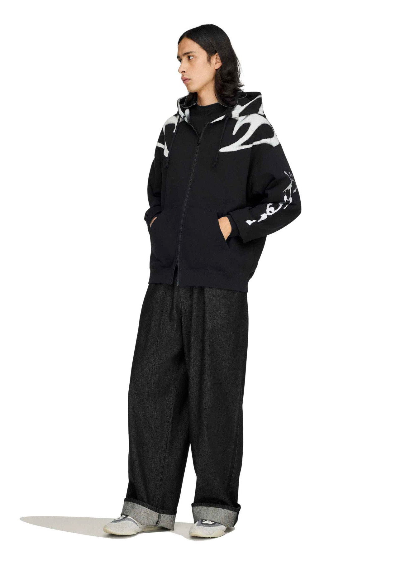 Y-3 CHITO GRAPHIC FRENCH TERRY ZIP HOODIE_6