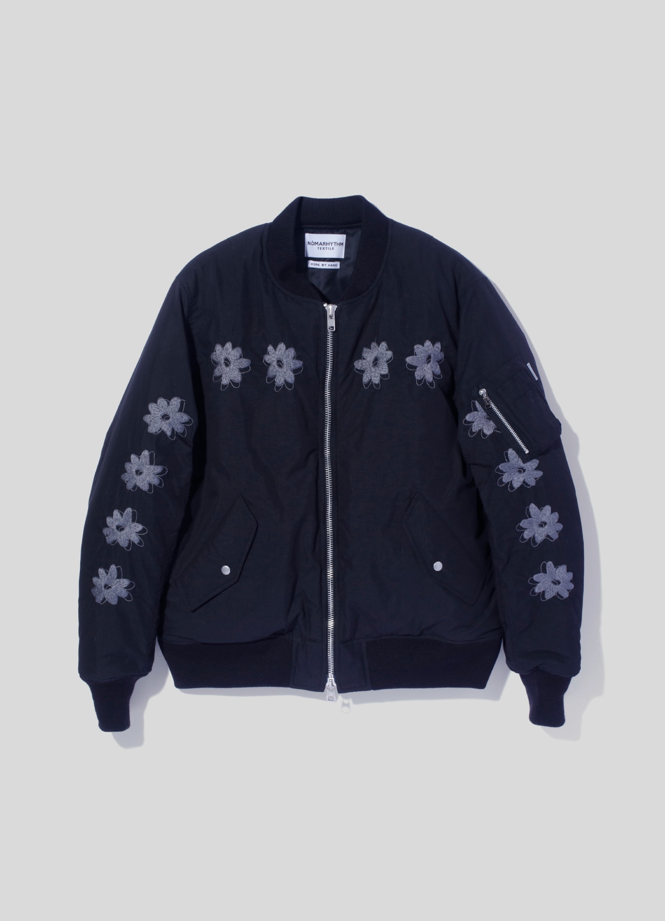 [29 Aug 12:00 JST release] Flower Embroidery Flight Jacket