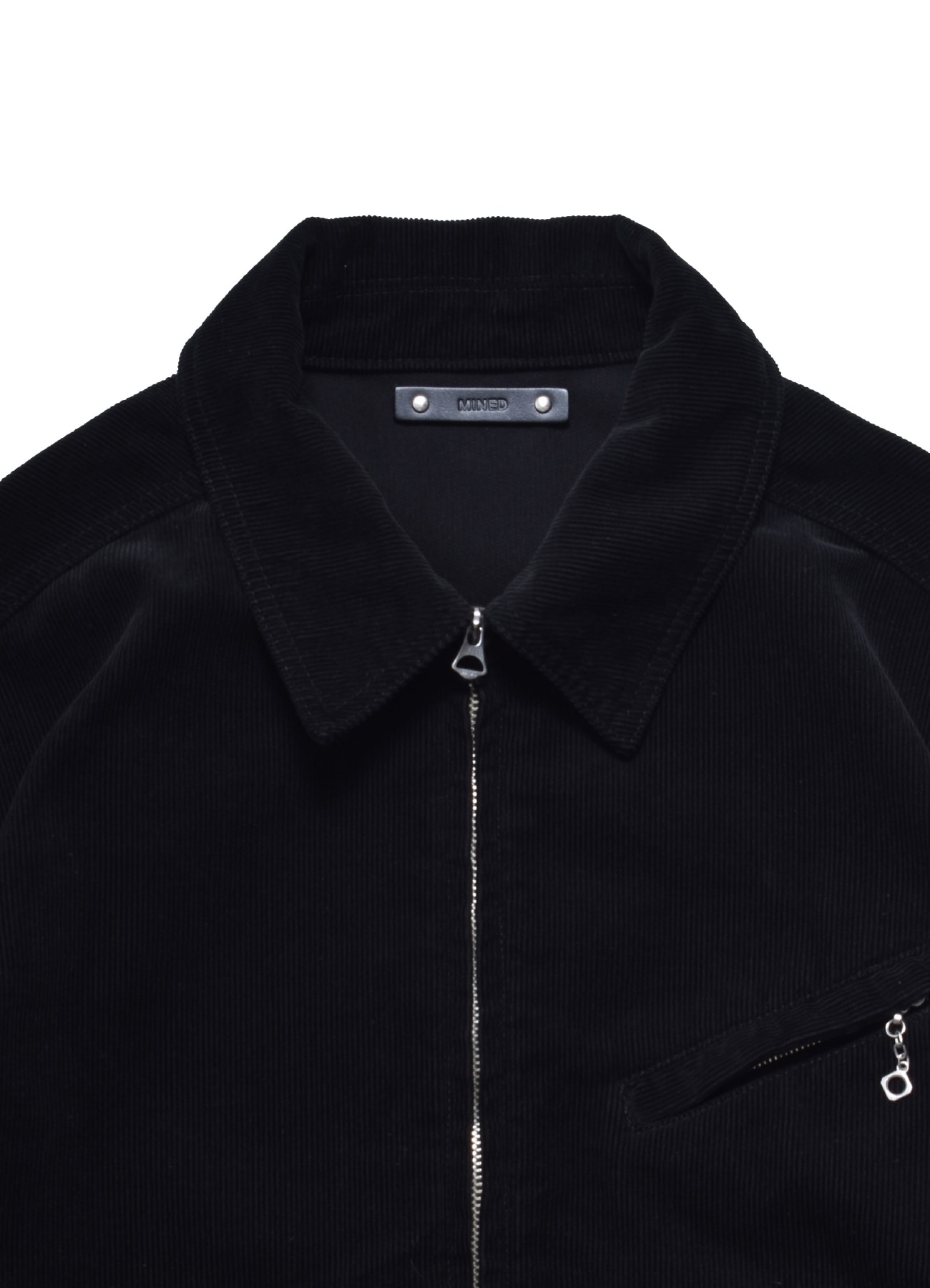 [26 Sep 12:00 JST release] Black Corduroy Zipup Trucker Jacket_3