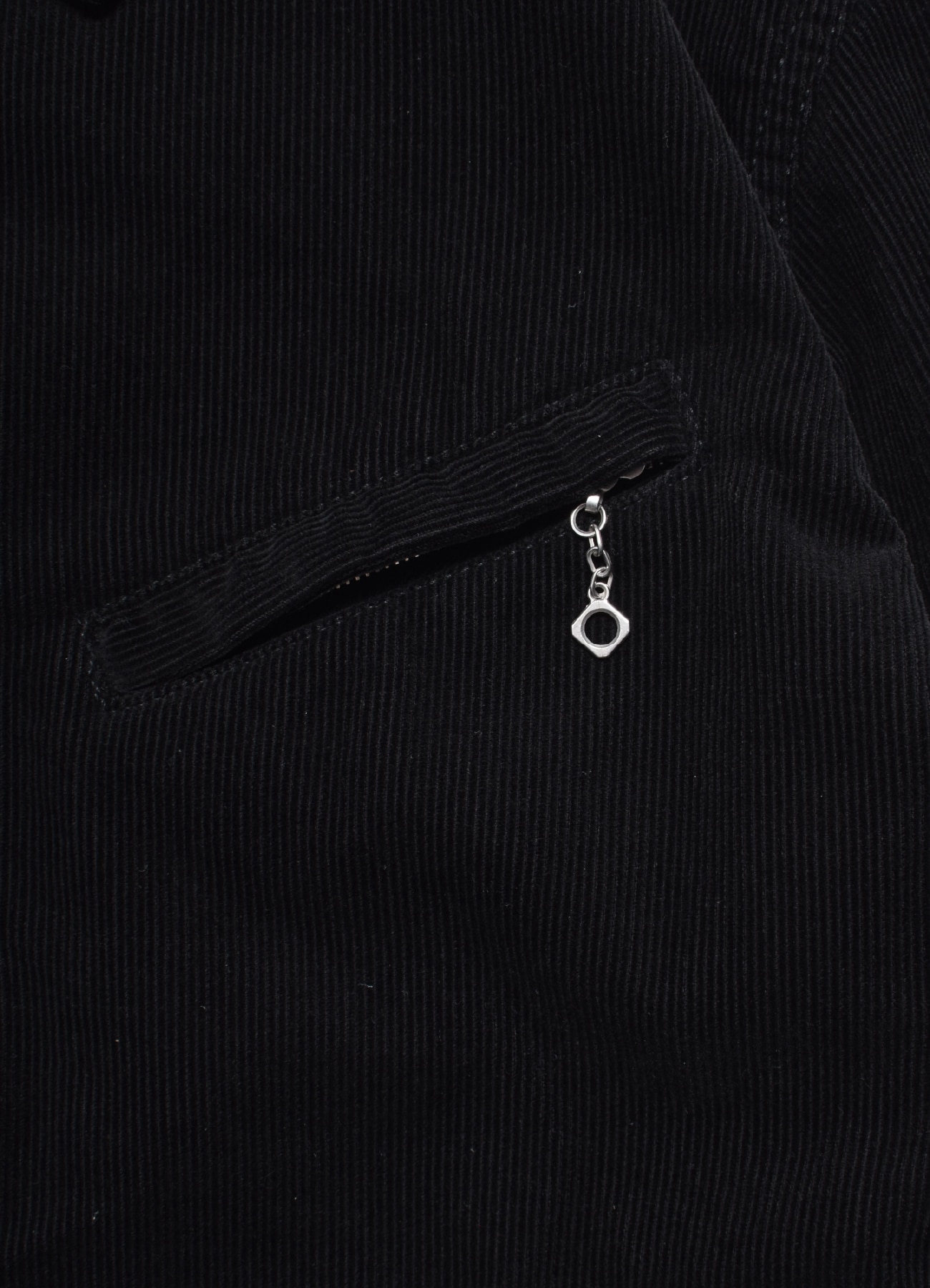 [26 Sep 12:00 JST release] Black Corduroy Zipup Trucker Jacket_4